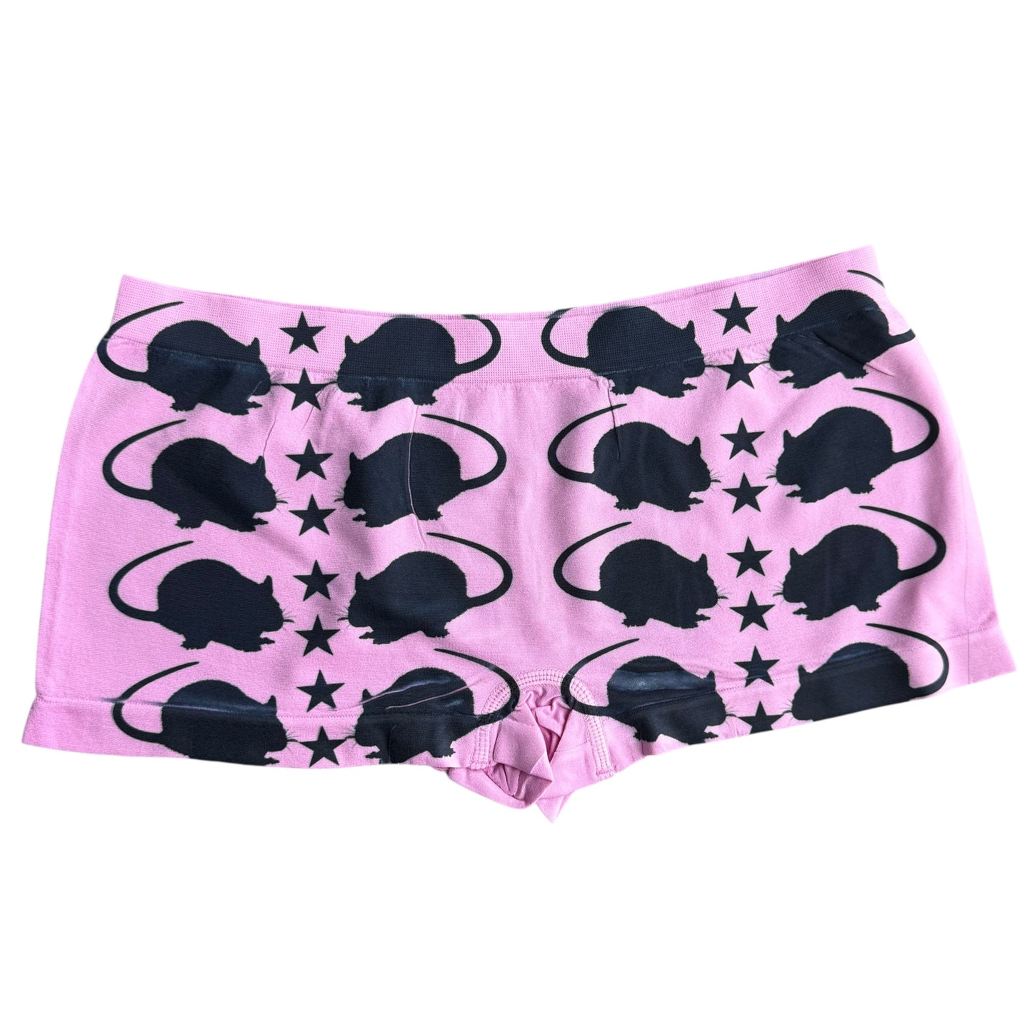 PUNK RAT PINK BOY SHORT UNDIES - L