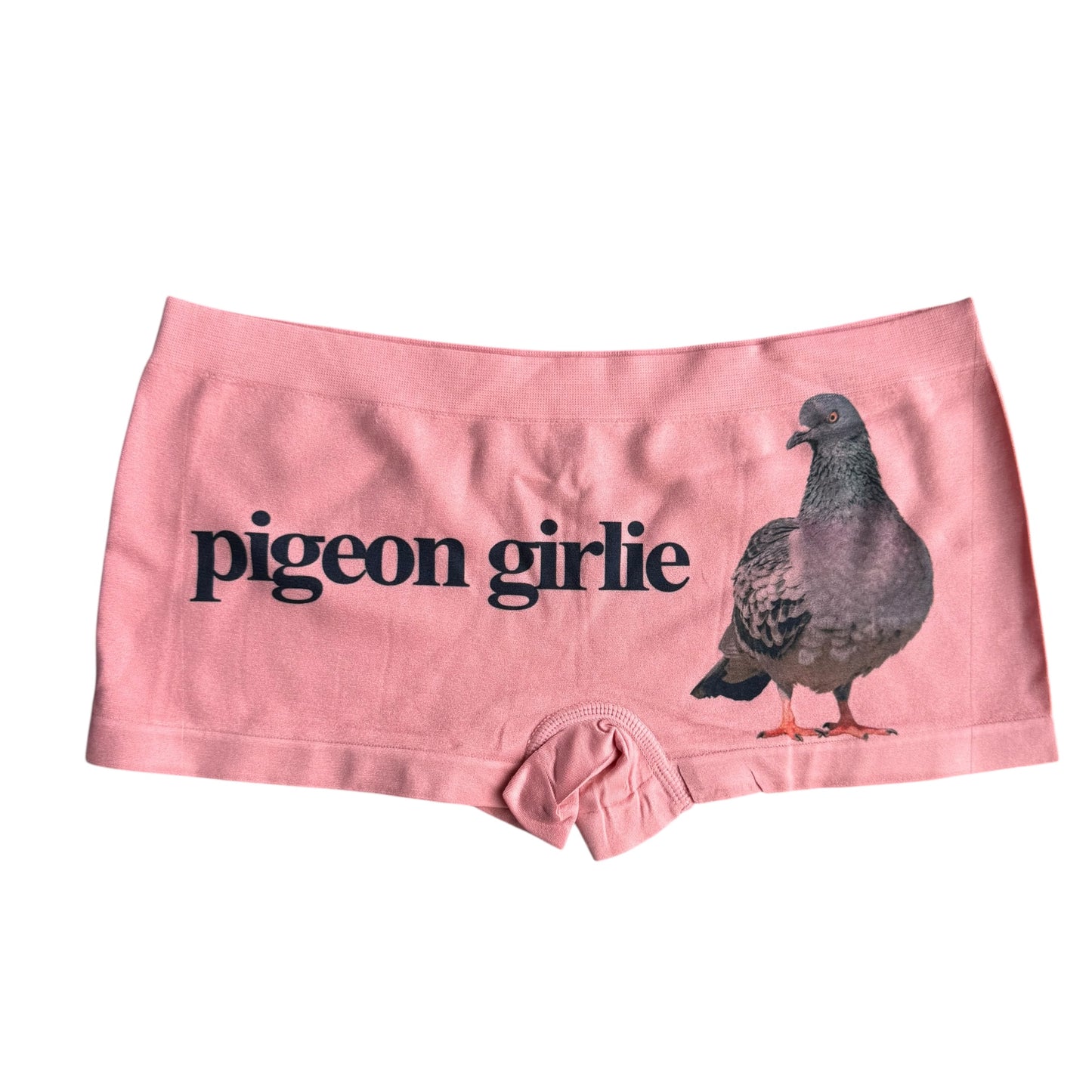 PIGEON GIRLIE CORAL BOY SHORT UNDIES - M