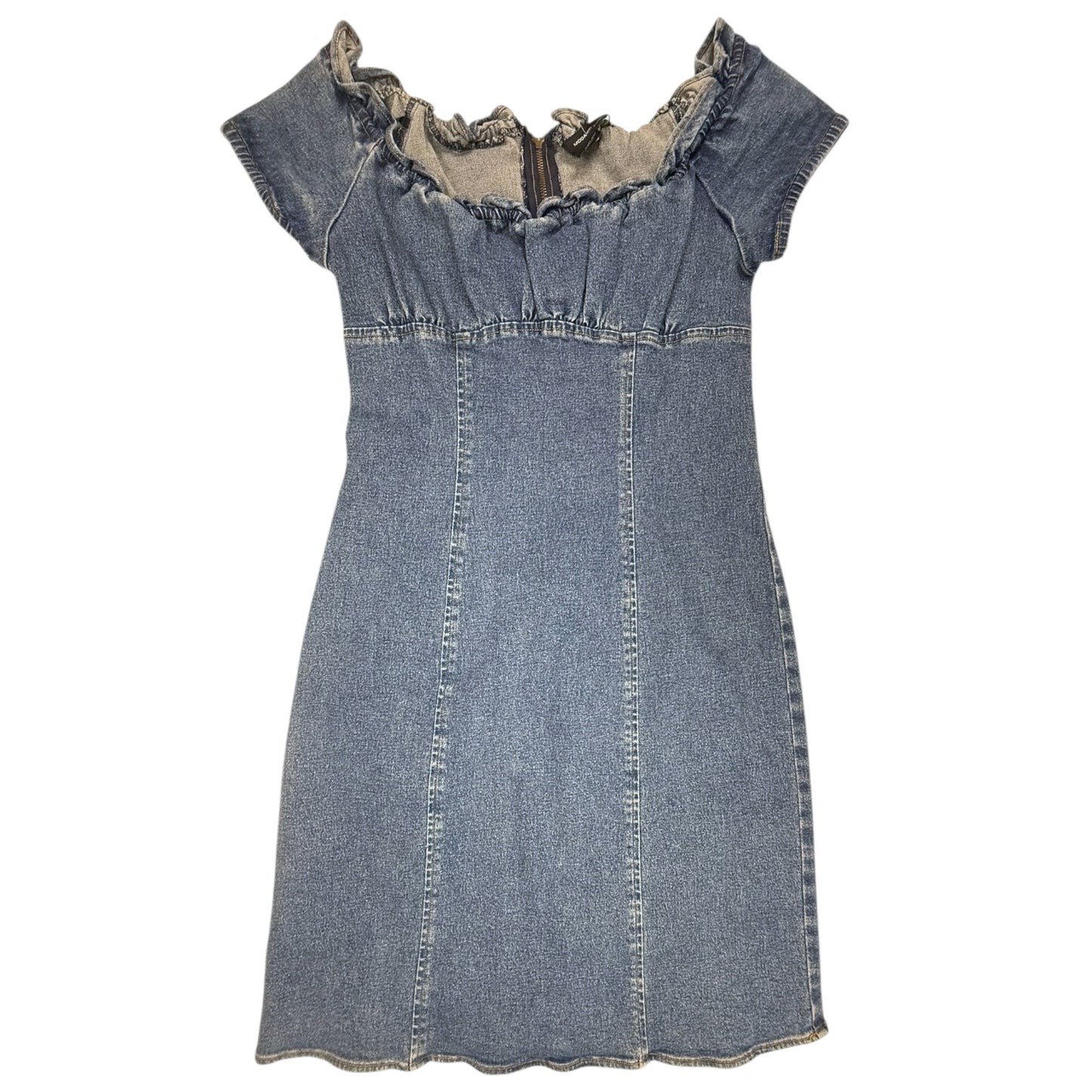 VINTAGE BLUE DENIM BABY DOLL DRESS l S