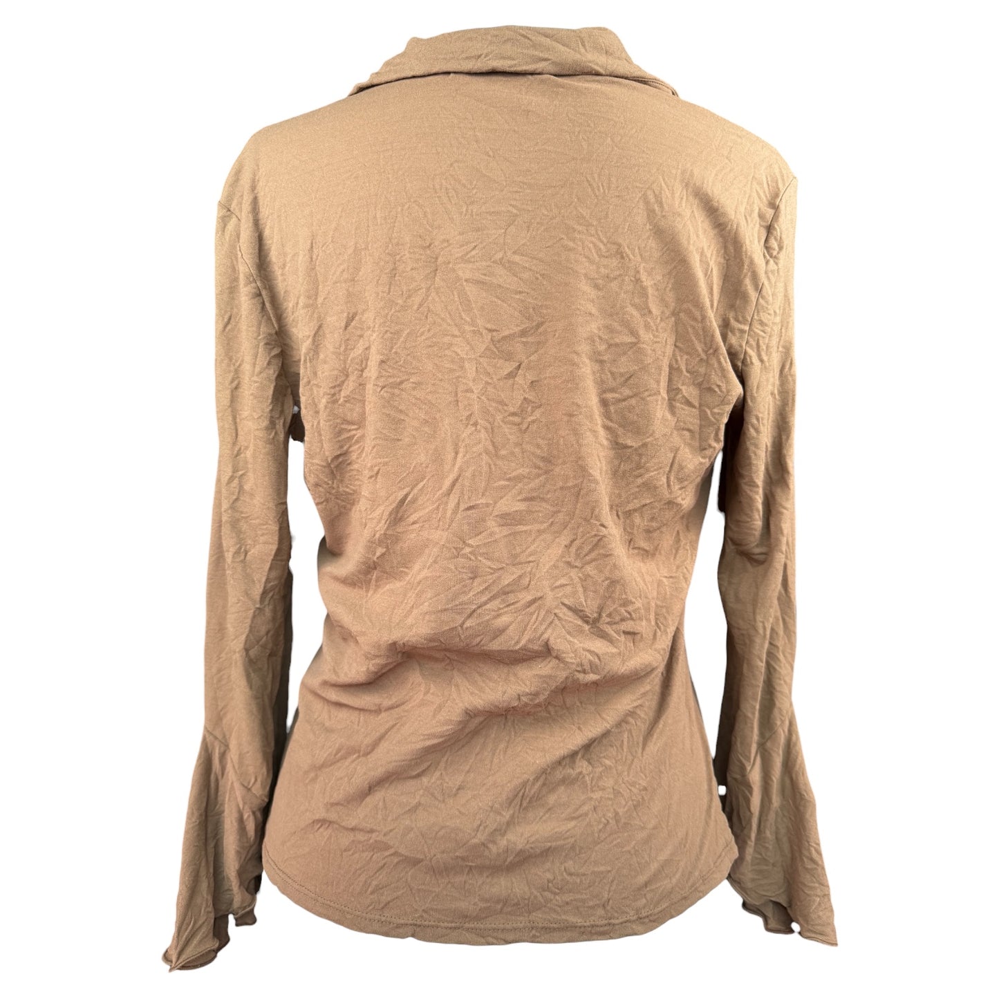 7 DEADLY RATS BROWN BLOUSE - M