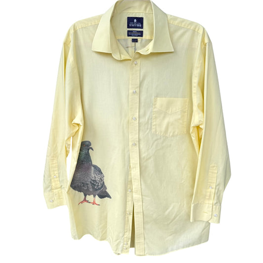 PIGEON PALE YELLOW SHIRT -  MENS L