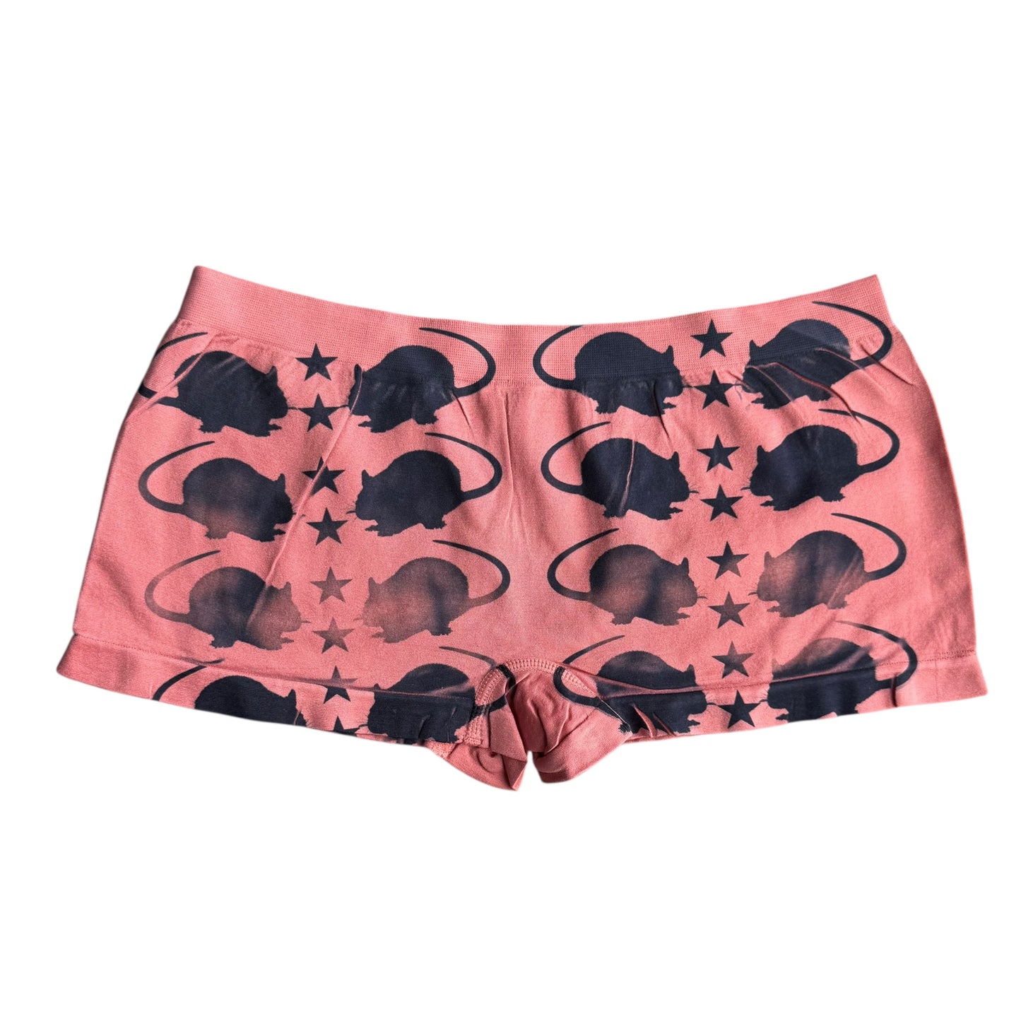PUNK RAT CORAL VINTAGE PINK BOY SHORT UNDIES - L