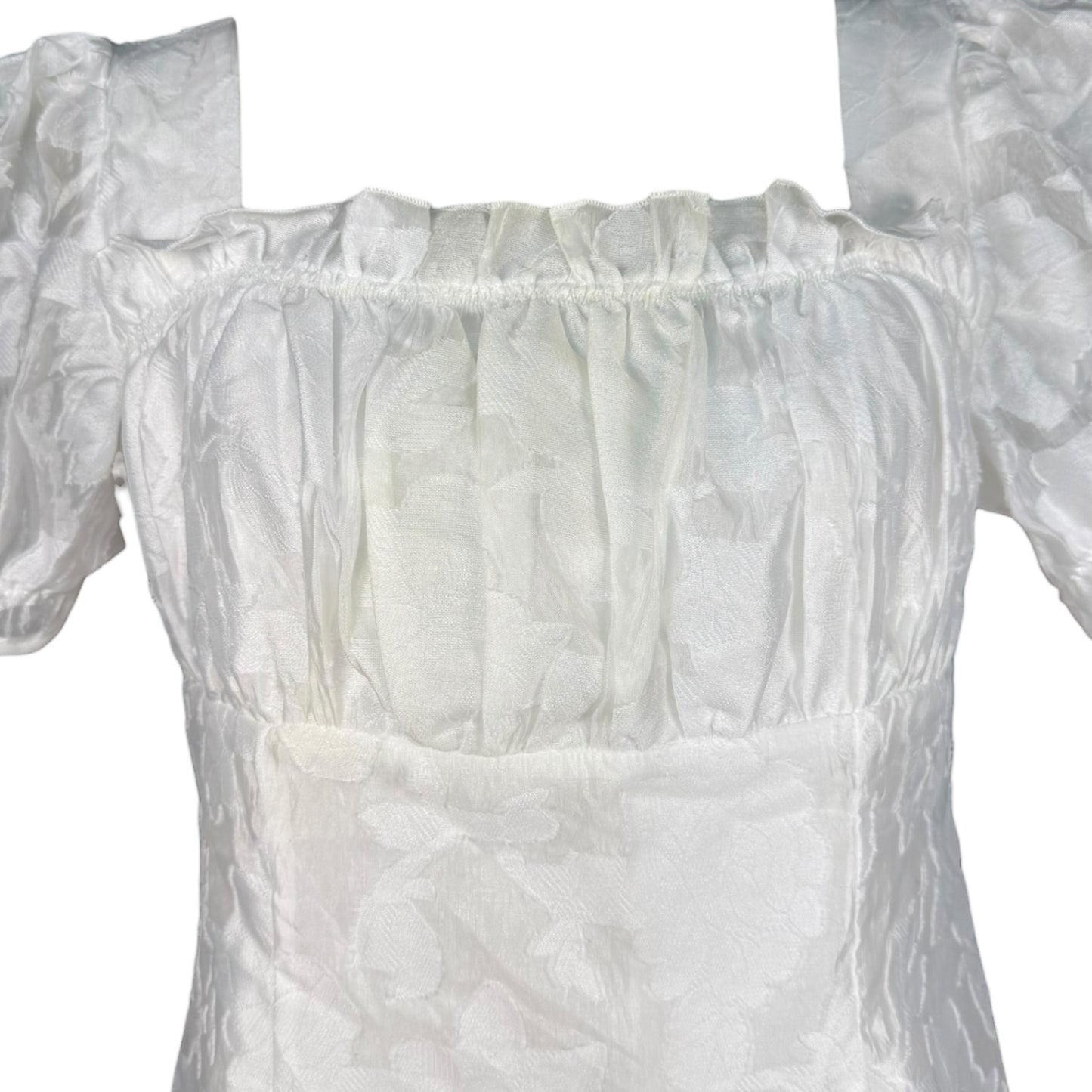 RATS BABYDOLL WHITE DRESS SAMPLE - XL