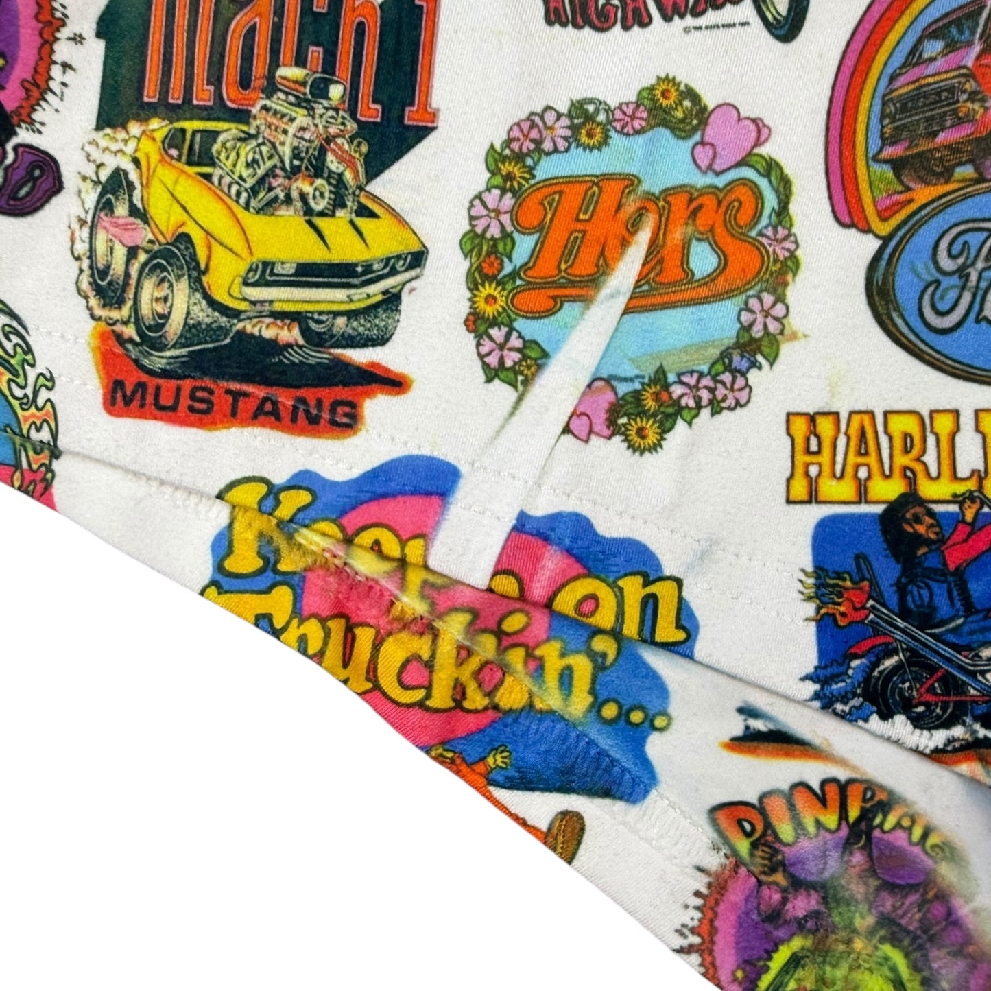 IRON ON YOGA SHORTS SAMPLE - XS