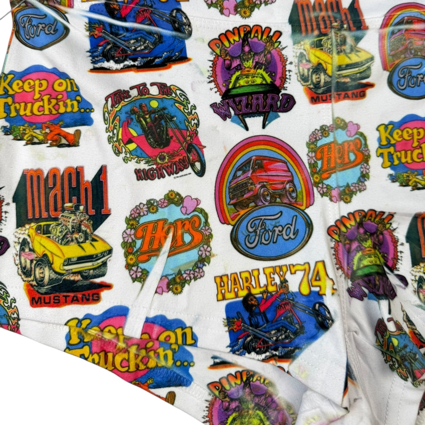 IRON ON YOGA SHORTS SAMPLE - XS