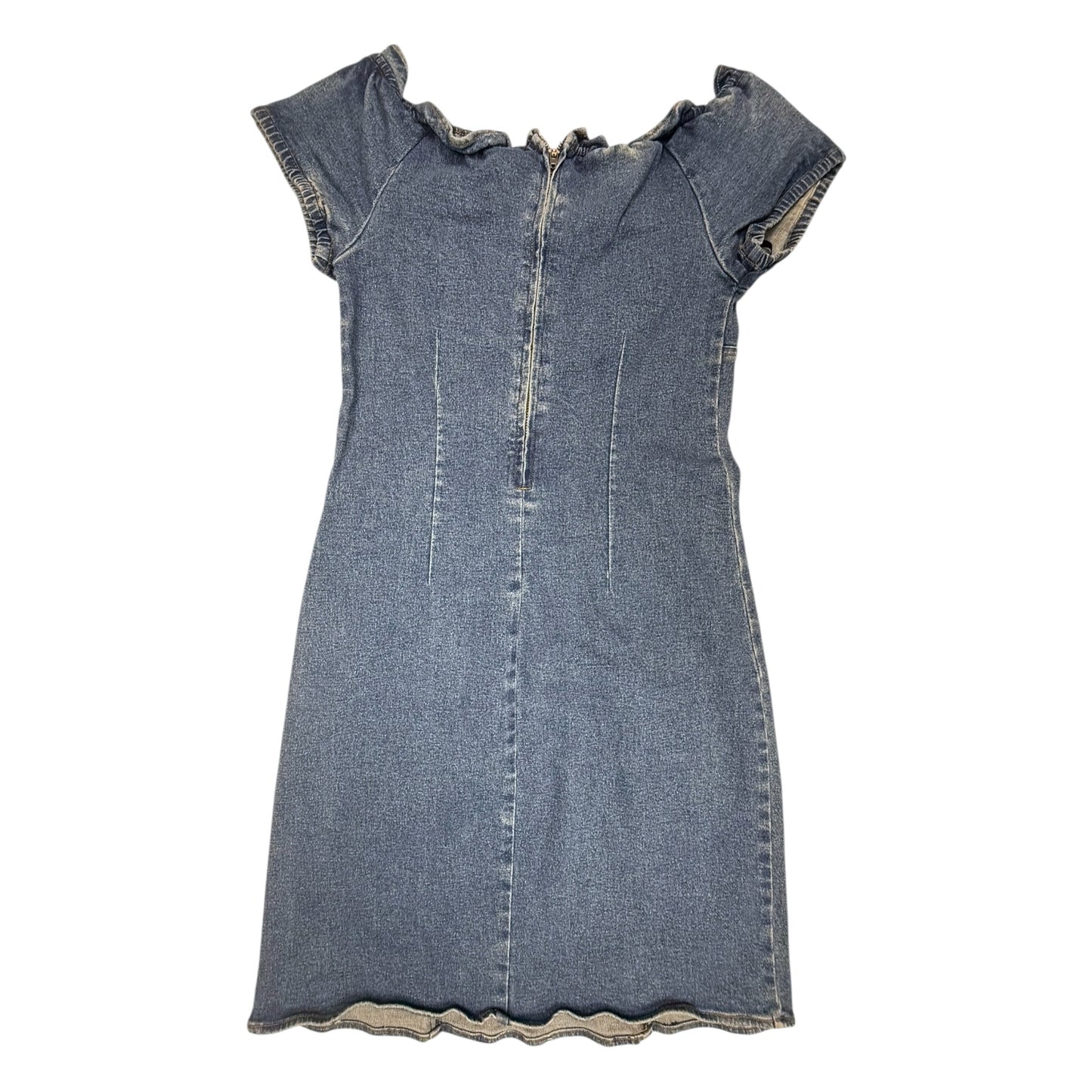 VINTAGE BLUE DENIM BABY DOLL DRESS l S