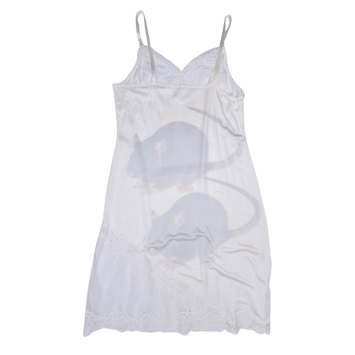 BIG RAT 2 WHITE LACE DRESS - S