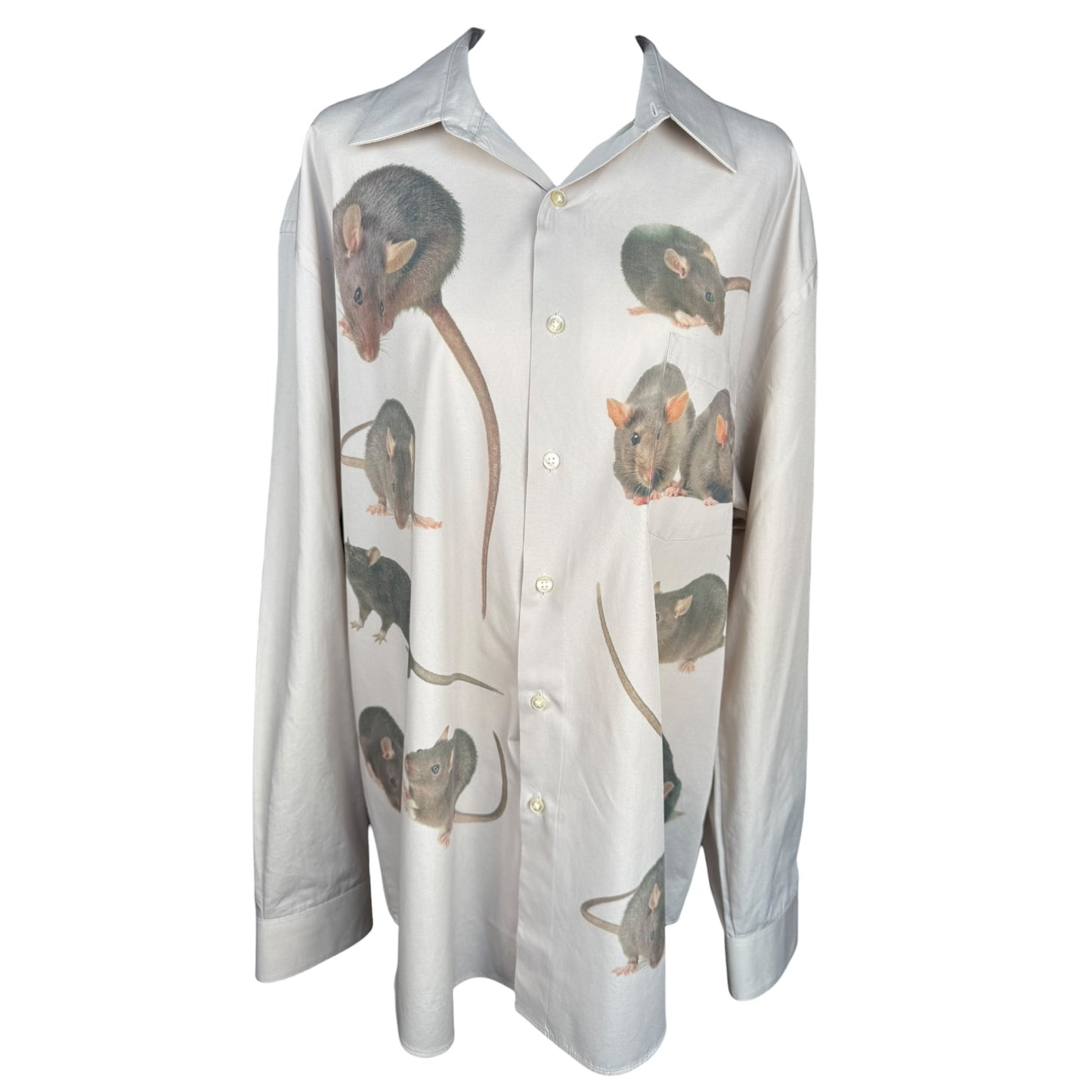 RATS TAN LONG SLEEVE BUTTON UP 2 - XL