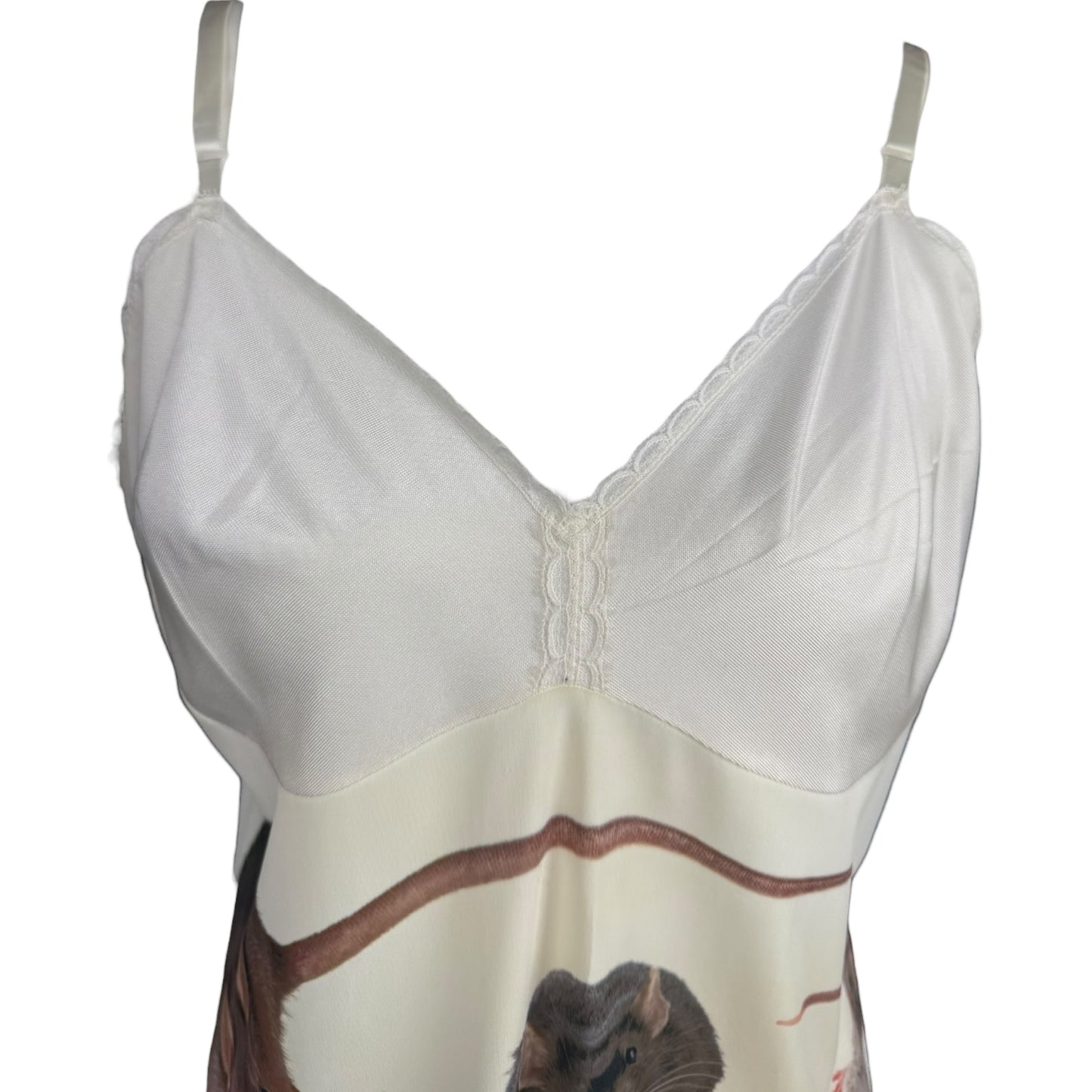 RAT WHITE LACE SLIP DRESS SAMPLE - M