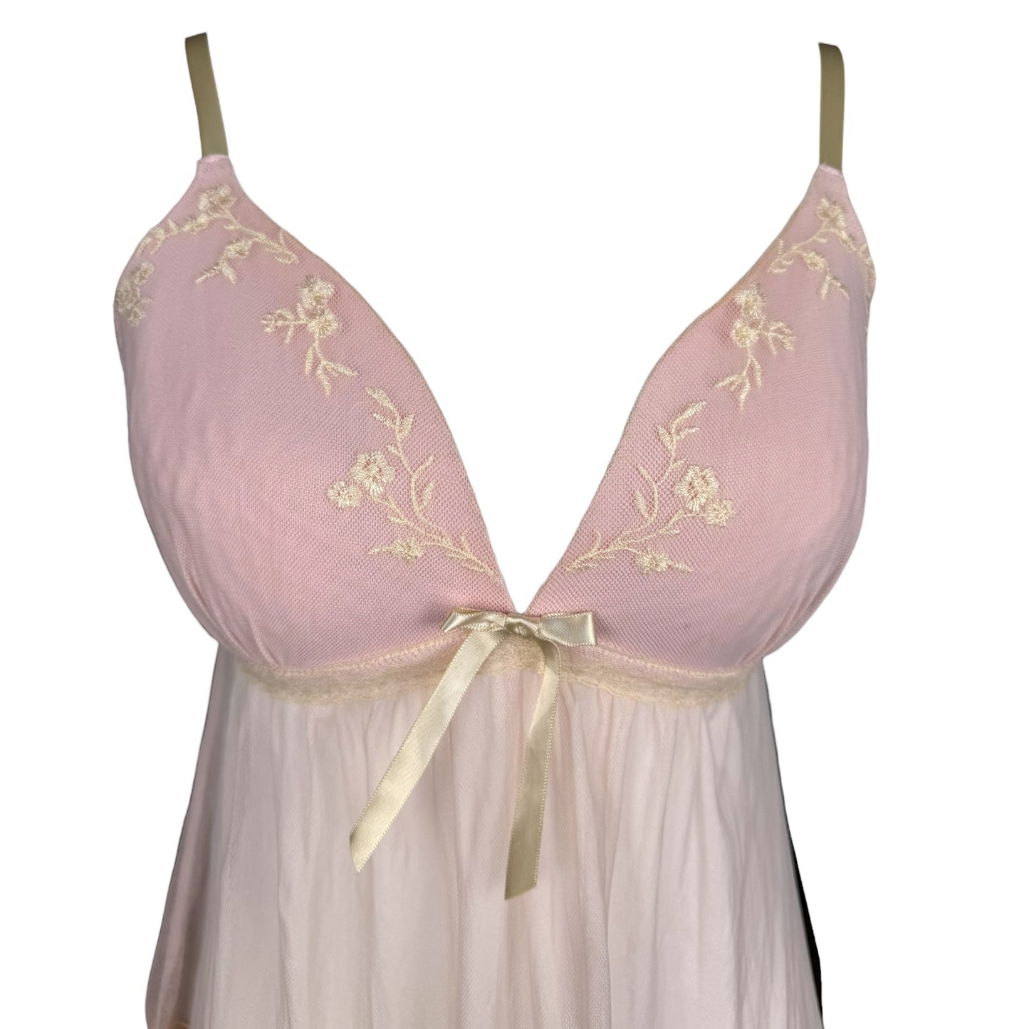 RAT PINK LACE BOW TANK - M