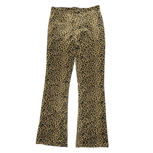 VINTAGE LEOPARD PRINT FLARED PANTS l M