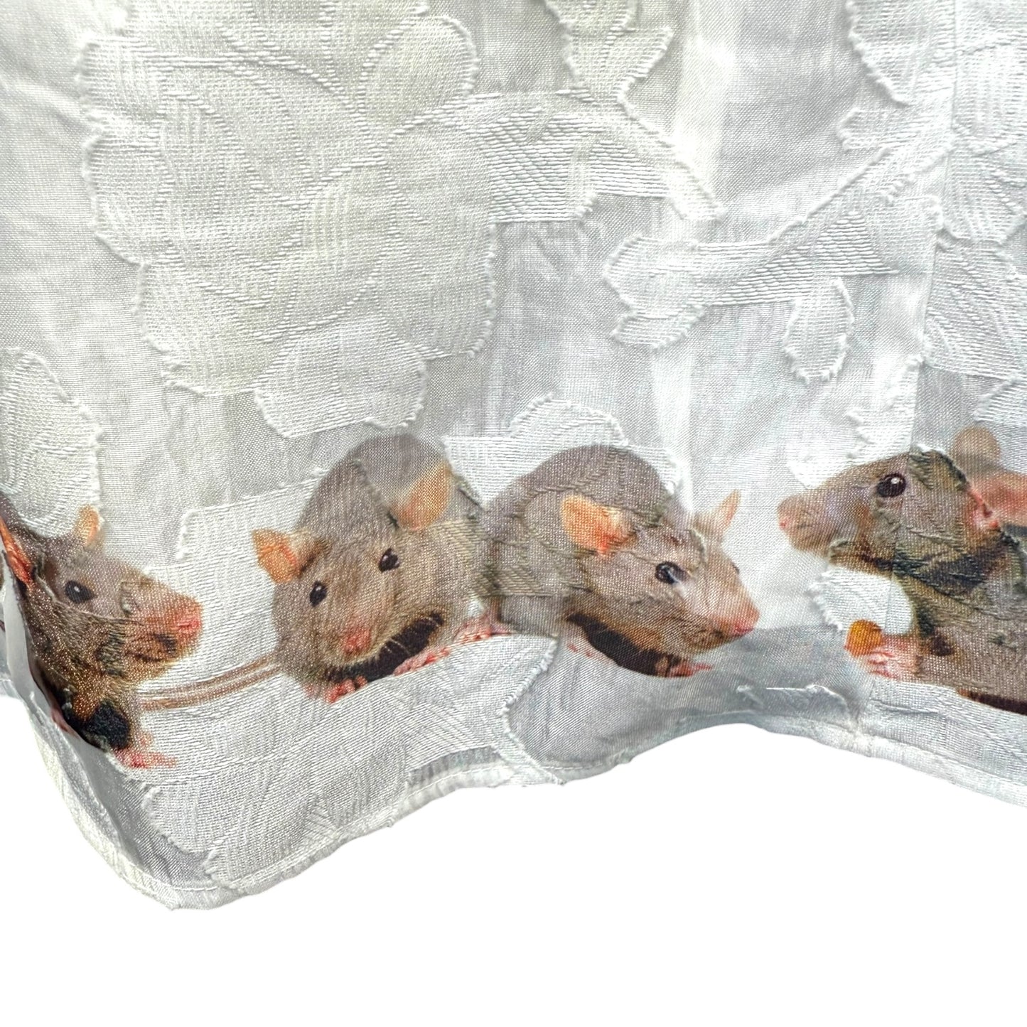 RATS BABYDOLL WHITE DRESS SAMPLE - S