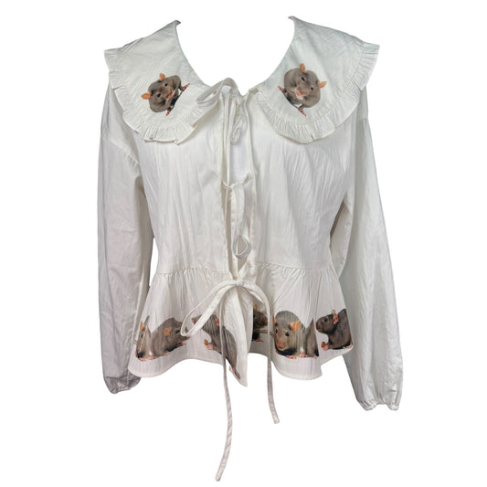 DARK ACADAMIA RAT BLOUSE - L