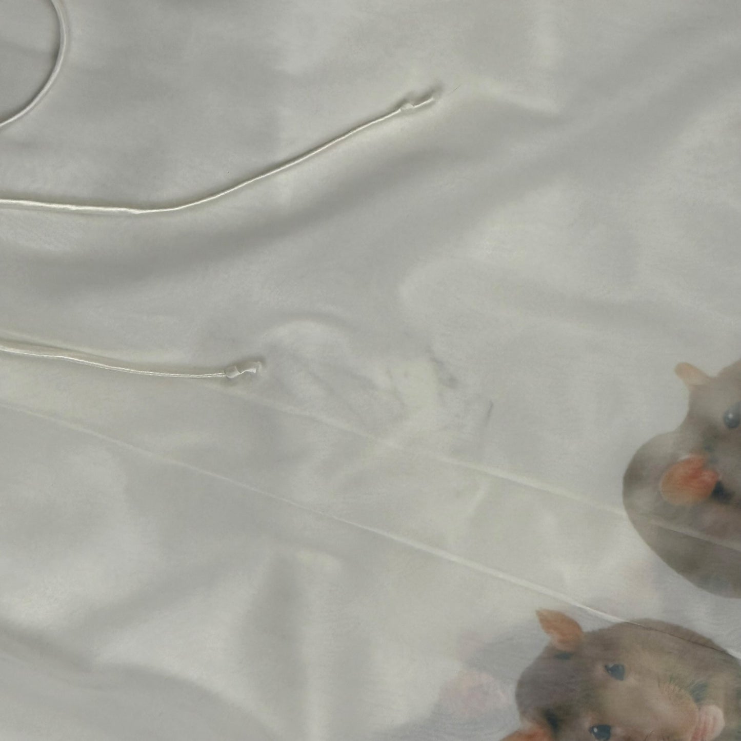 RAT PRINCESS NIGHTIE WHITE SAMPLE - M