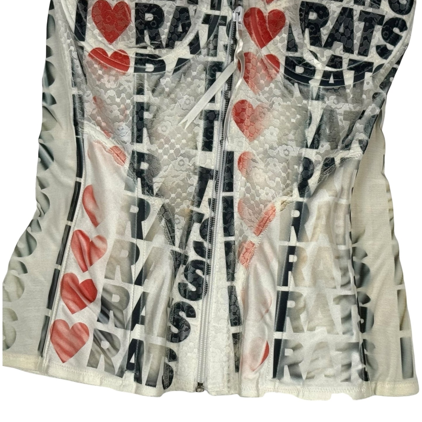 ILOVERATS WHITE CORSET - 36B