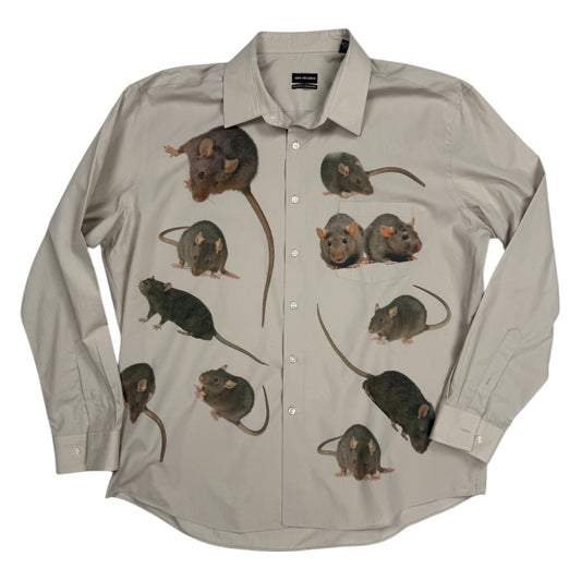 RATS TAN LONG SLEEVE BUTTON UP 2 - XL