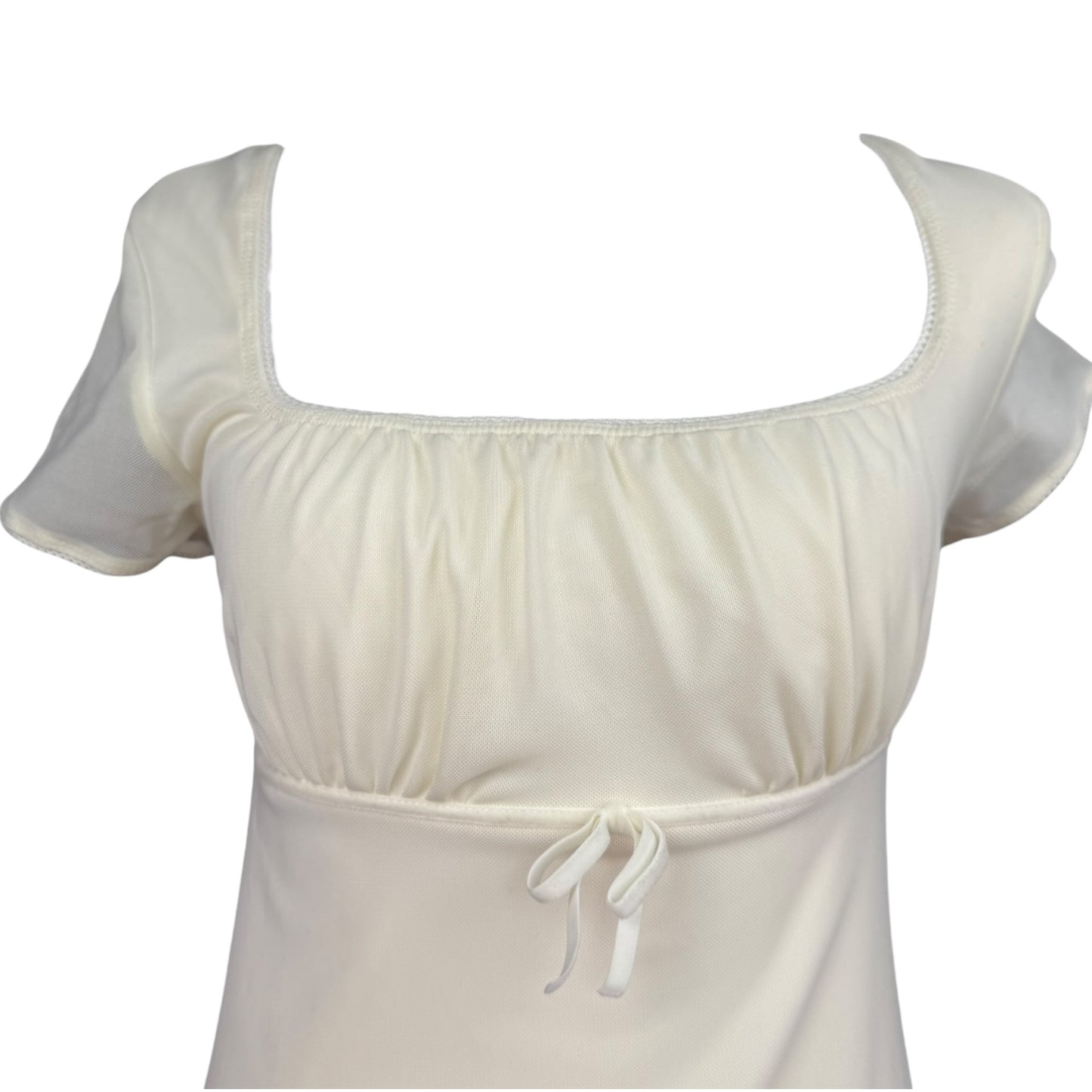 RAT BABYDOLL WHITE DRESS - XS