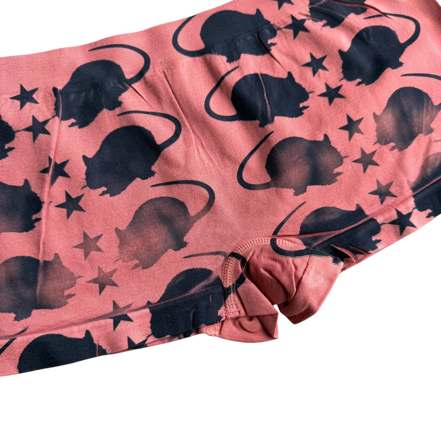 PUNK RAT CORAL VINTAGE PINK BOY SHORT UNDIES - L
