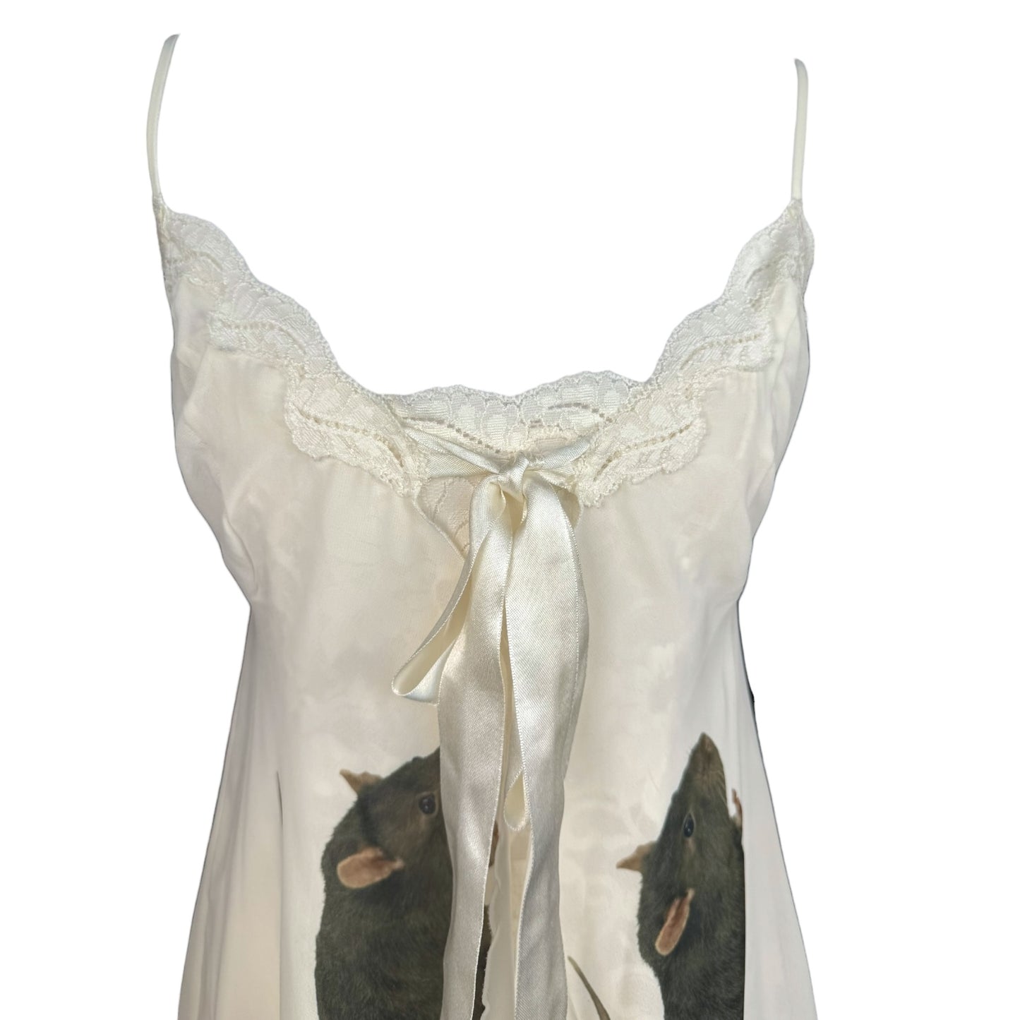 RAT LACE BABYDOLL TIE TANK TOP - XS