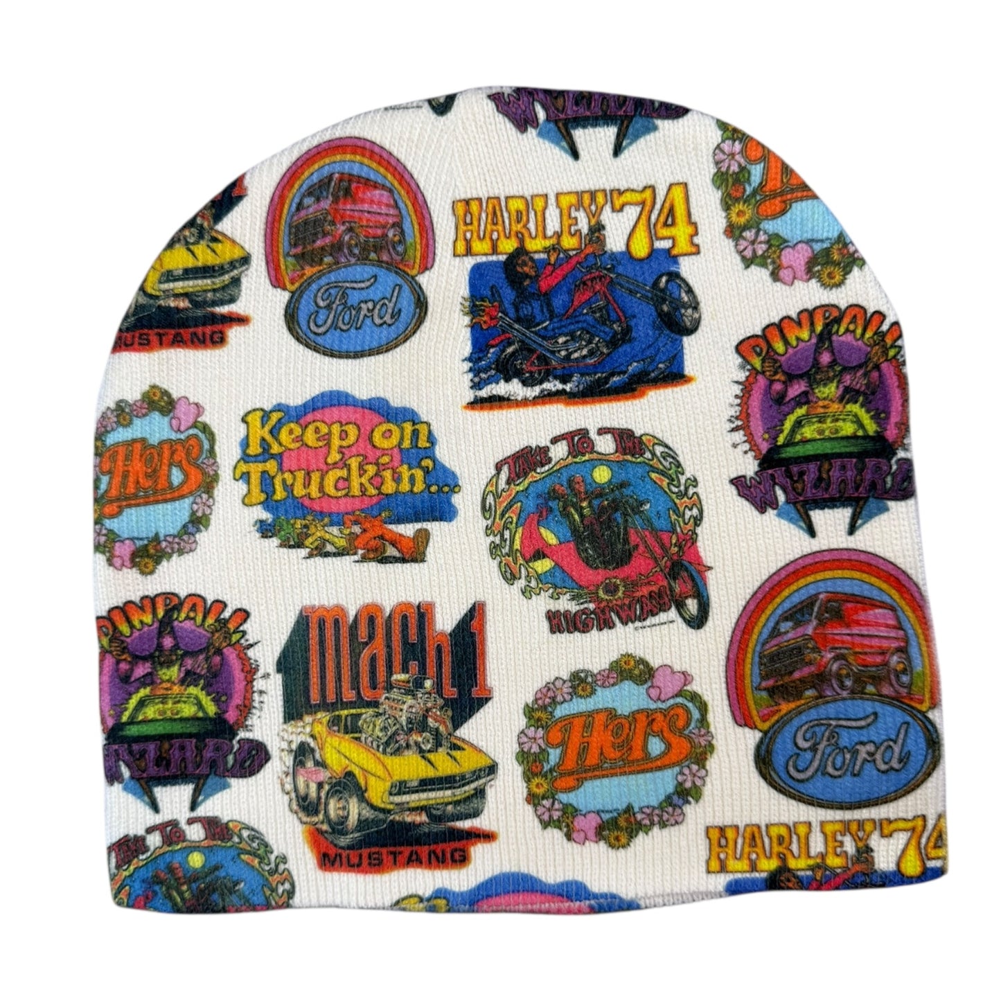 IRON ON BEANIE SAMPLE *READY TO SHIP*