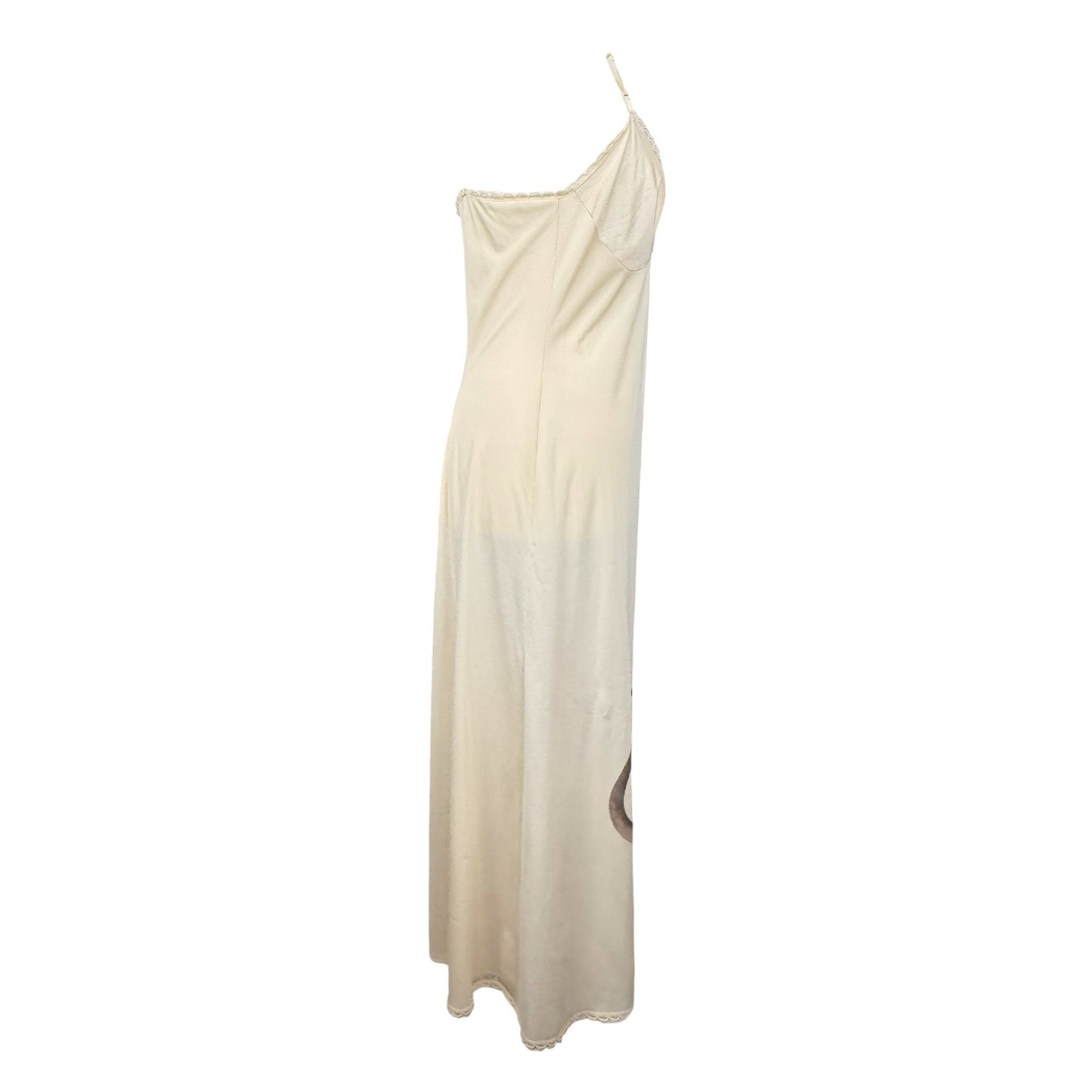 BIG RAT BEIGE LONG DRESS SAMPLE - S
