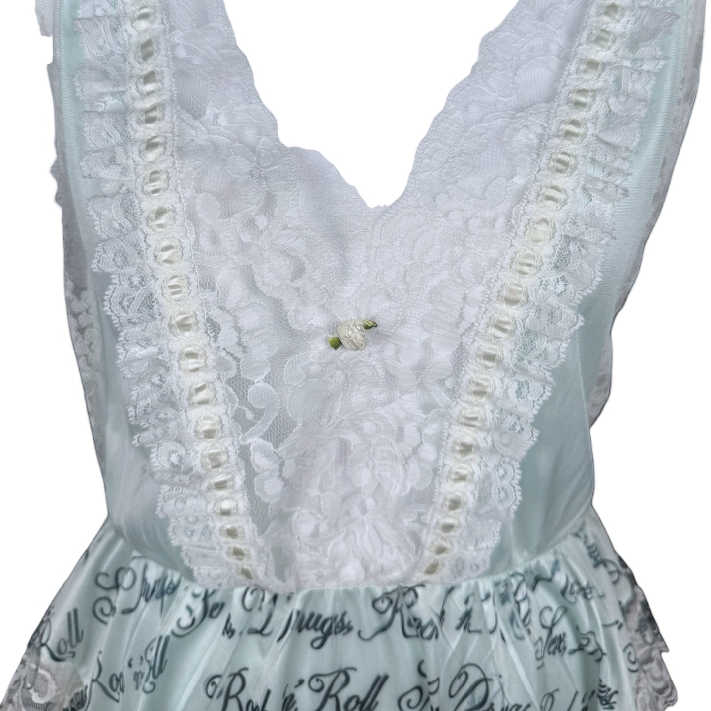 SEX DRUGS ROCK N ROLL LACE BODYSUIT - L