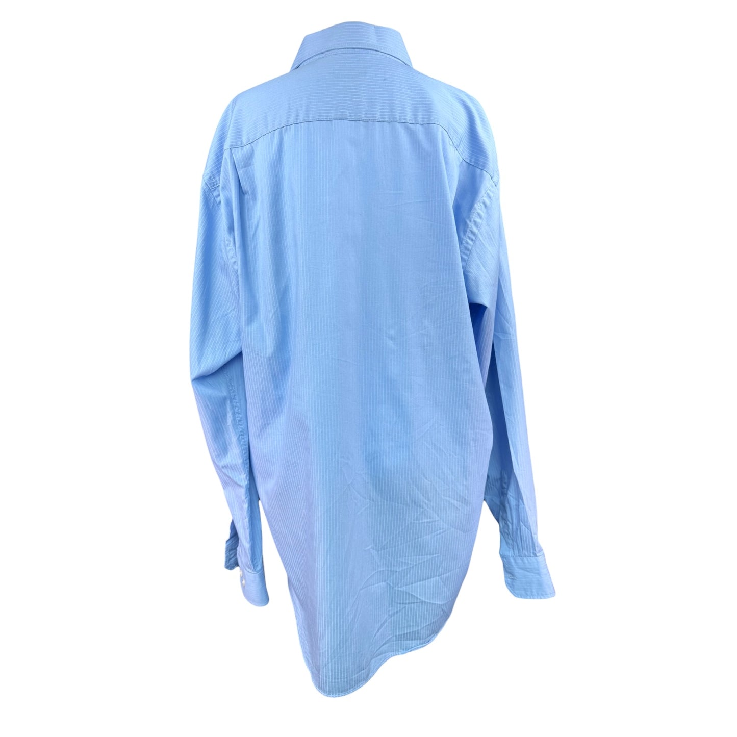7 DEADLY RATS BLUE BUTTON UP - XL