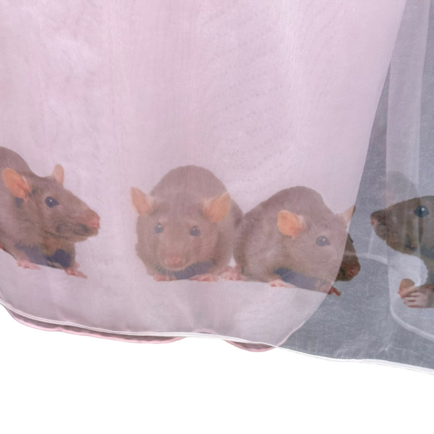 RAT PINK FLOWER NIGHTIE - L