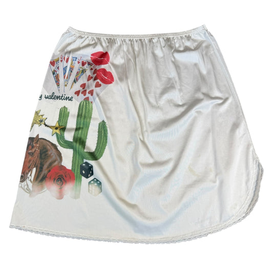 CHERRY VALENTINE WESTERN DREAMS SLIP SKIRT SAMPLE - S