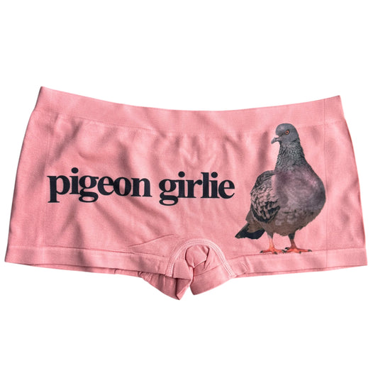 PIGEON GIRLIE CORAL BOY SHORT UNDIES - M