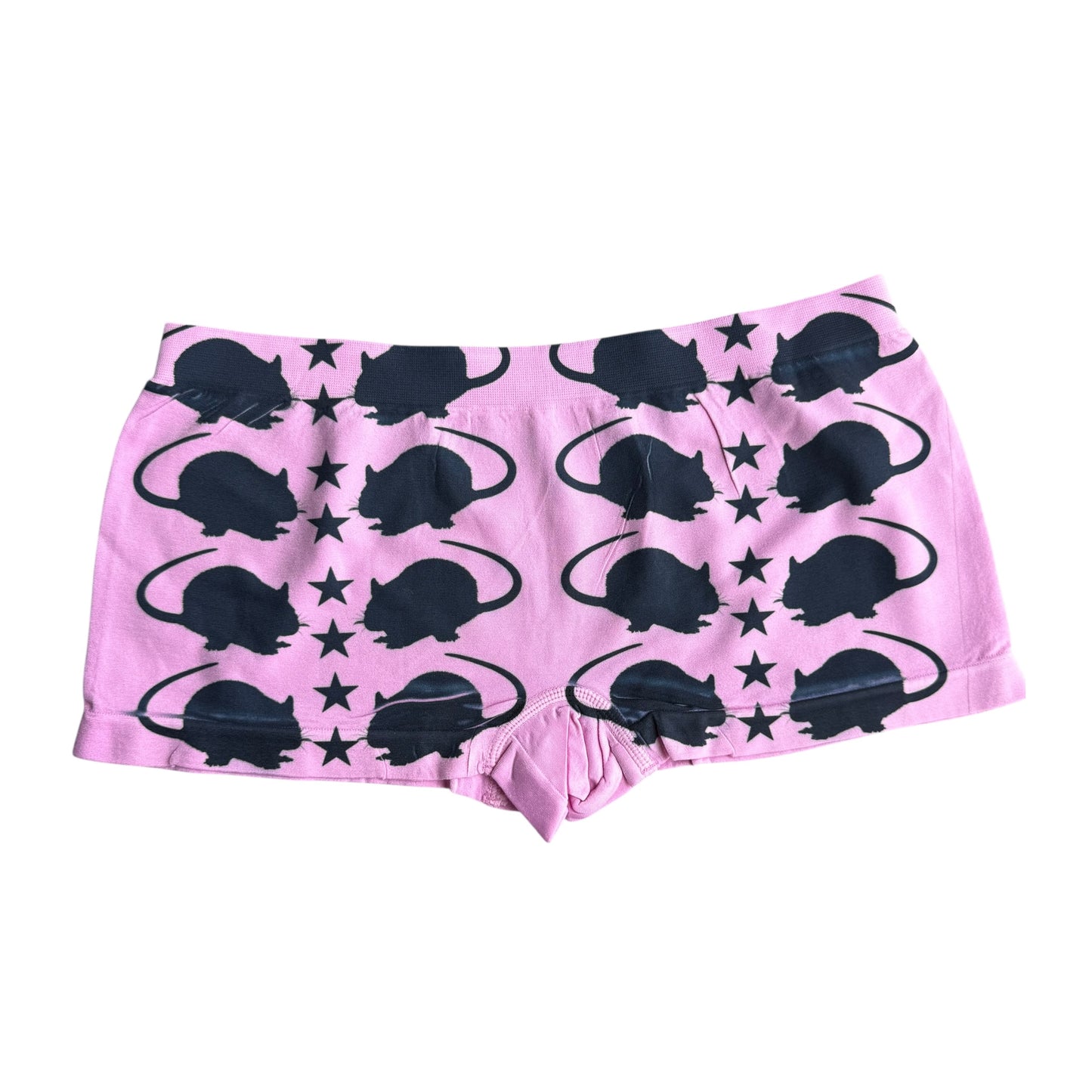 PUNK RAT PINK BOY SHORT UNDIES - L