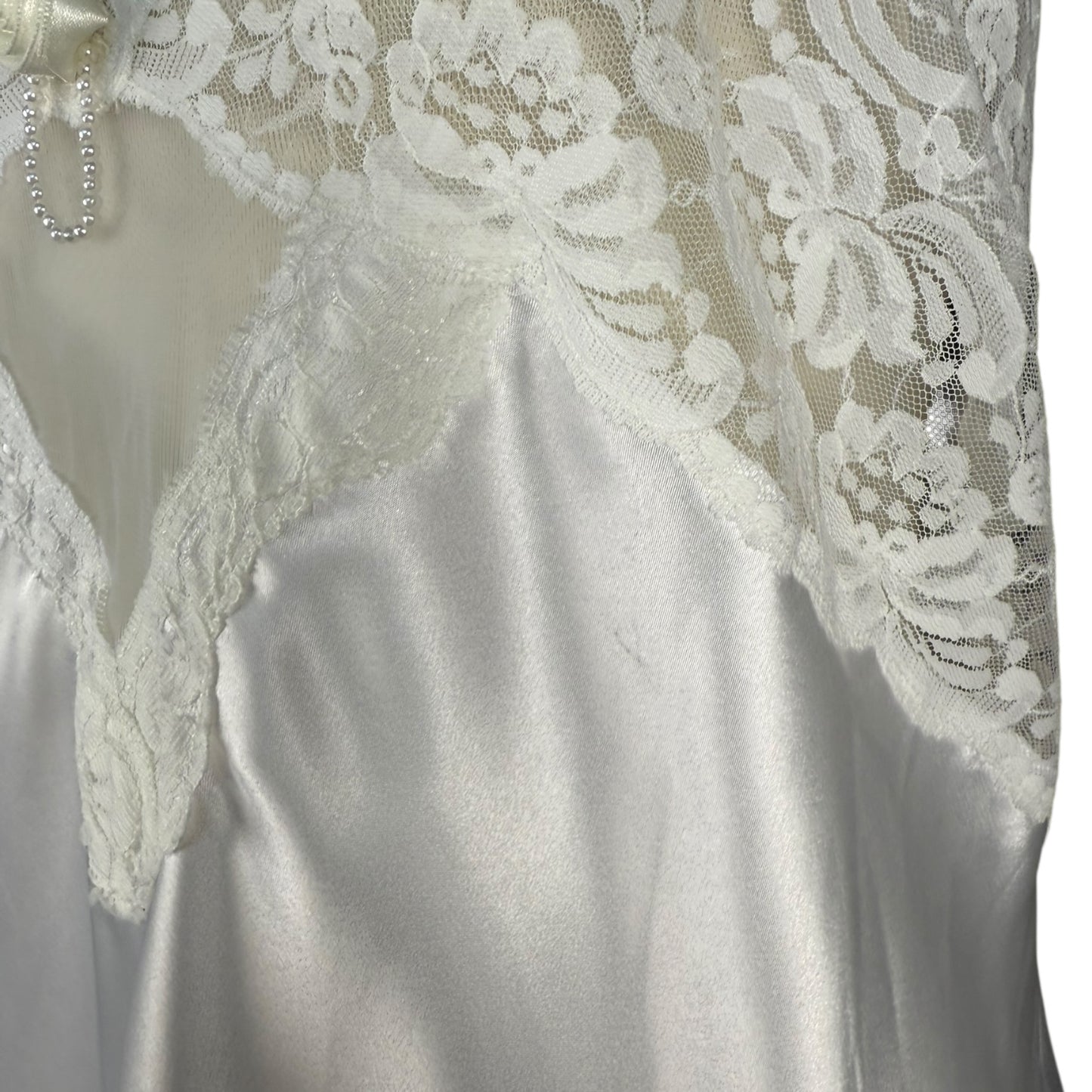 EARTH ANGEL WHITE SLIP DRESS SAMPLE - XL