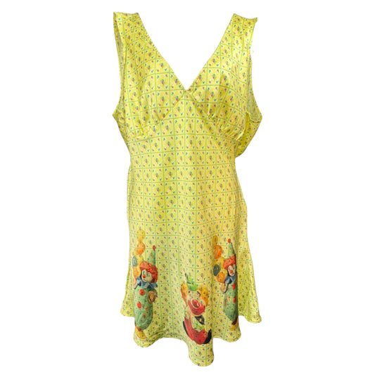 FUNNY YELLOW DRESS - 2X