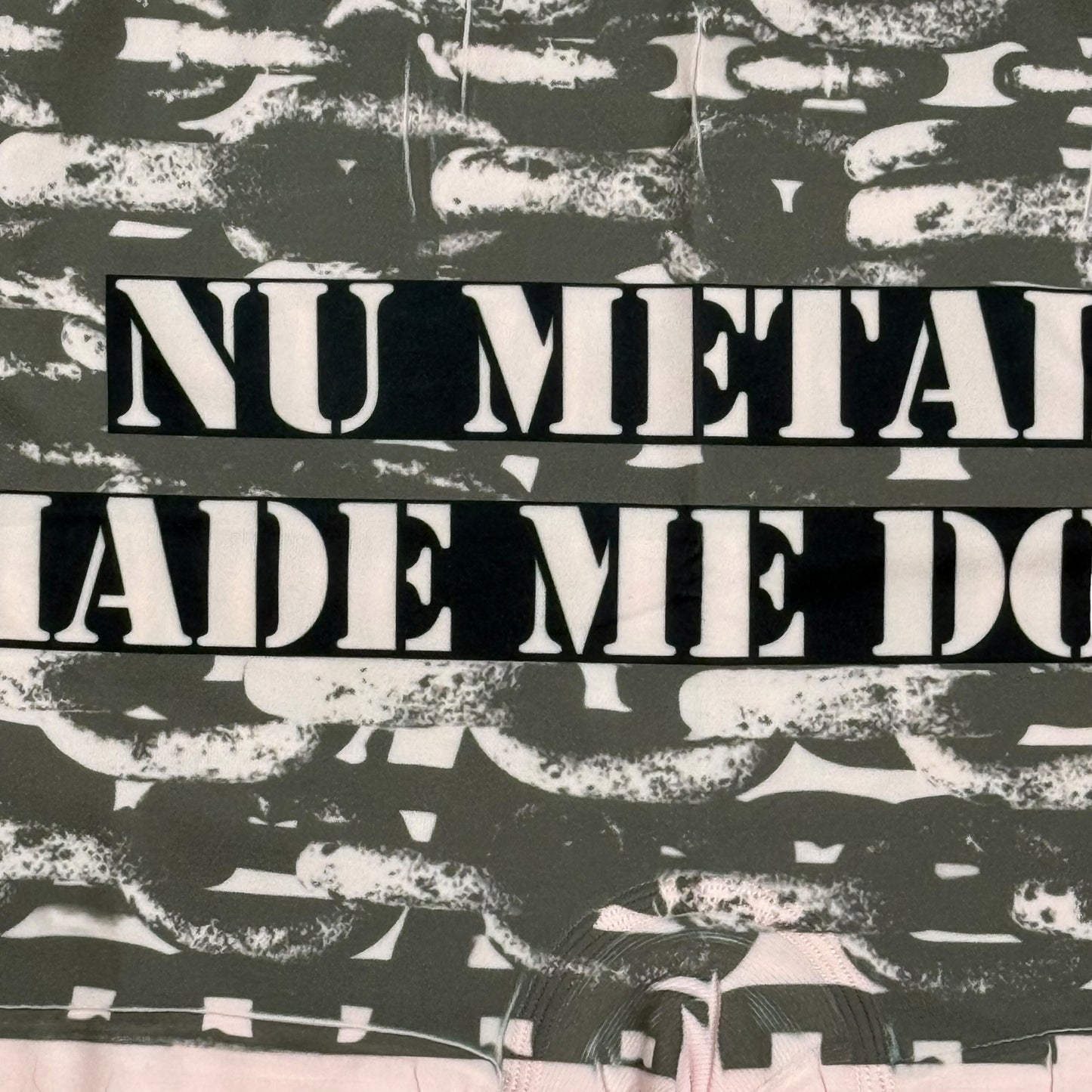NU METAL MADE ME DO IT PEACH BOYSHORT UNDIES - 2XL