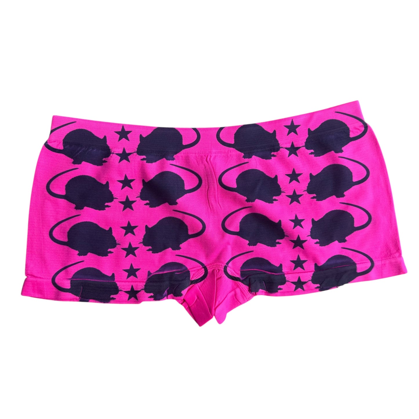 PUNK RATS HOT PINK BOY SHORT UNDIES - XL