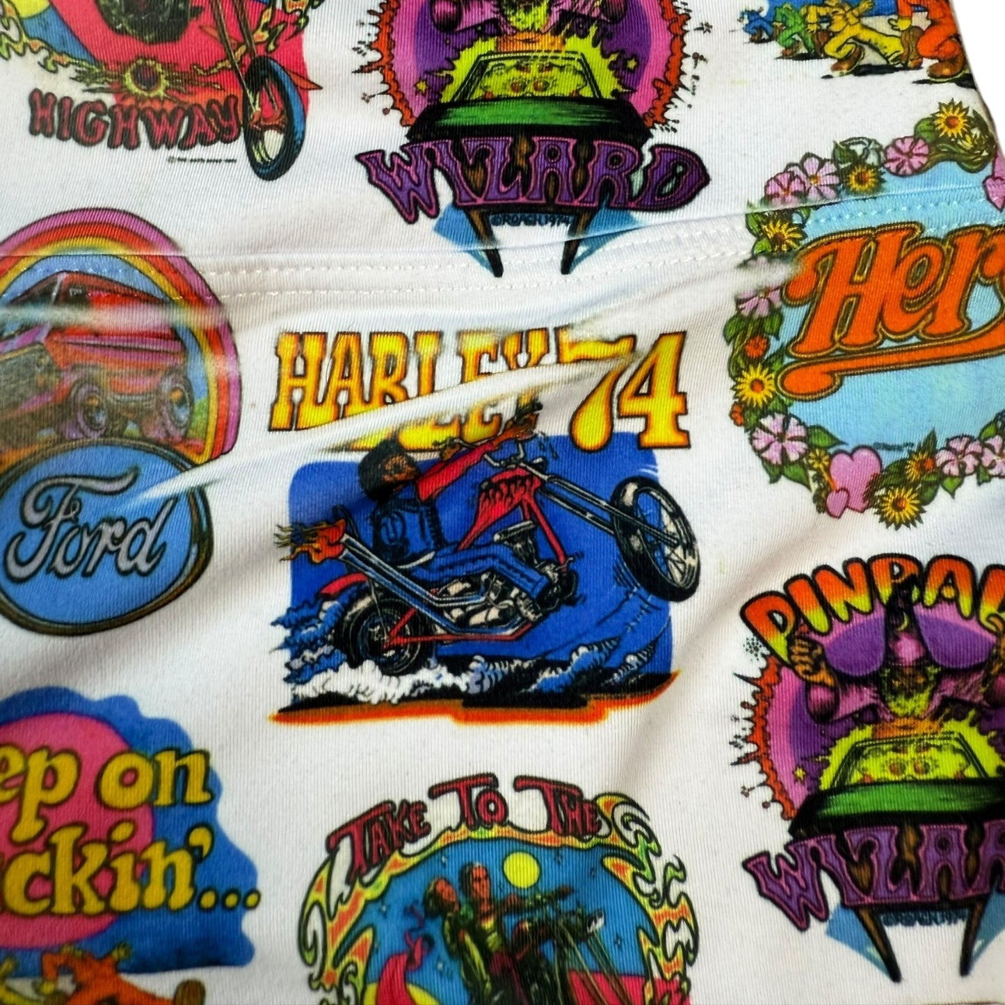 IRON ON YOGA SHORTS SAMPLE - XS