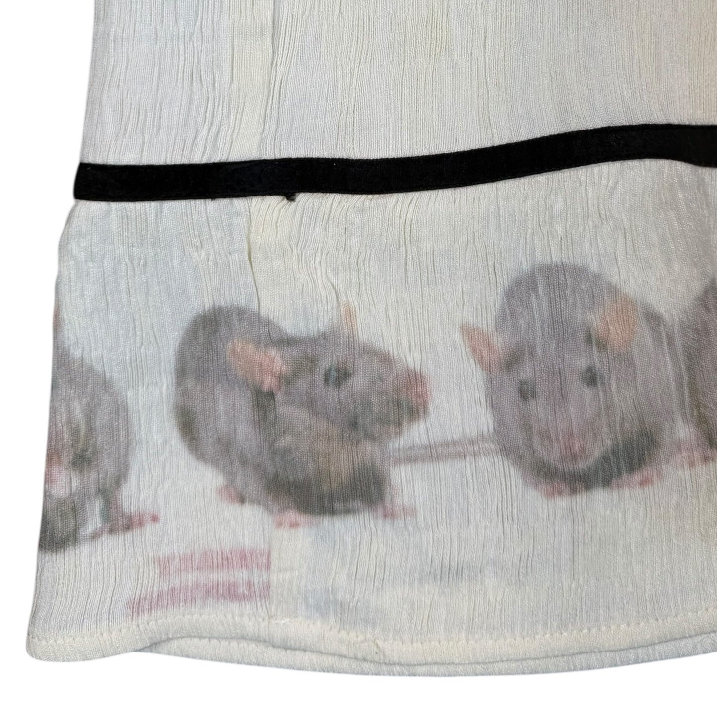 RATS CREAM BOW SKIRT - 1X