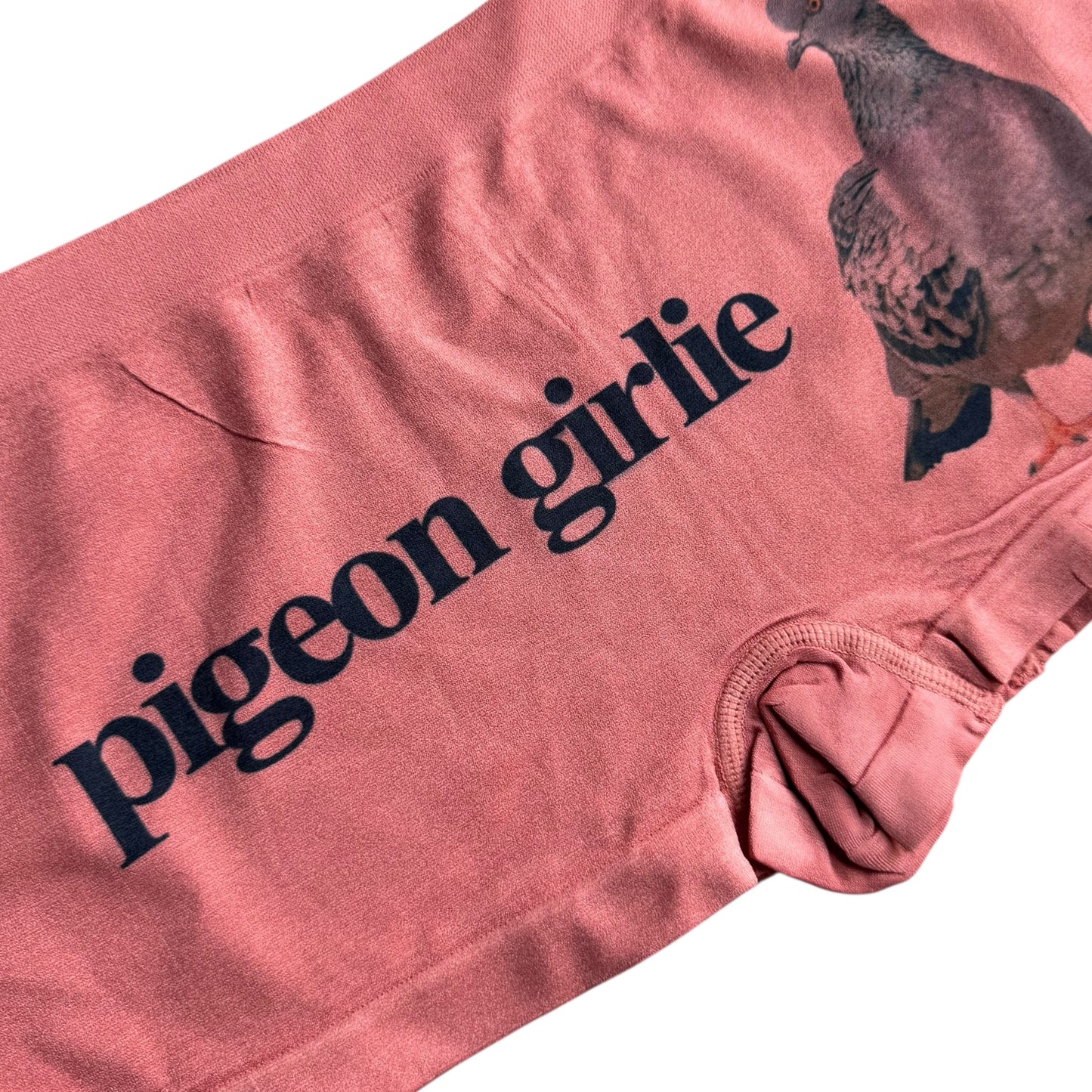 PIGEON GIRLIE VINTAGE CORAL PINK BOY SHORT UNDIES - XL