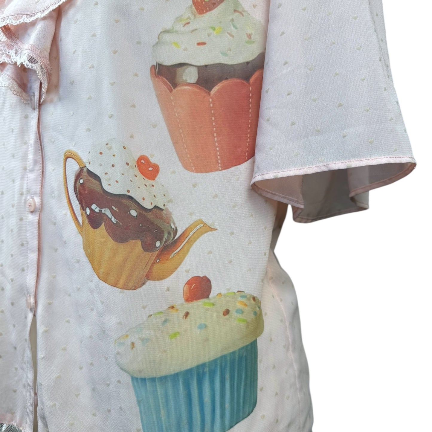 CUPCAKE PINK BLOUSE SAMPLE - M