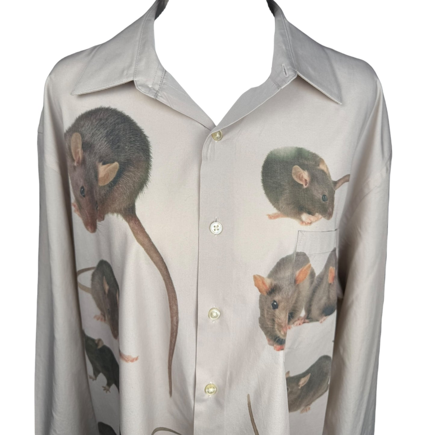 RATS TAN LONG SLEEVE BUTTON UP 2 - XL