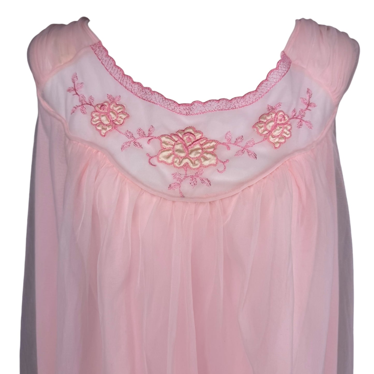 RAT PINK FLOWER NIGHTIE - L