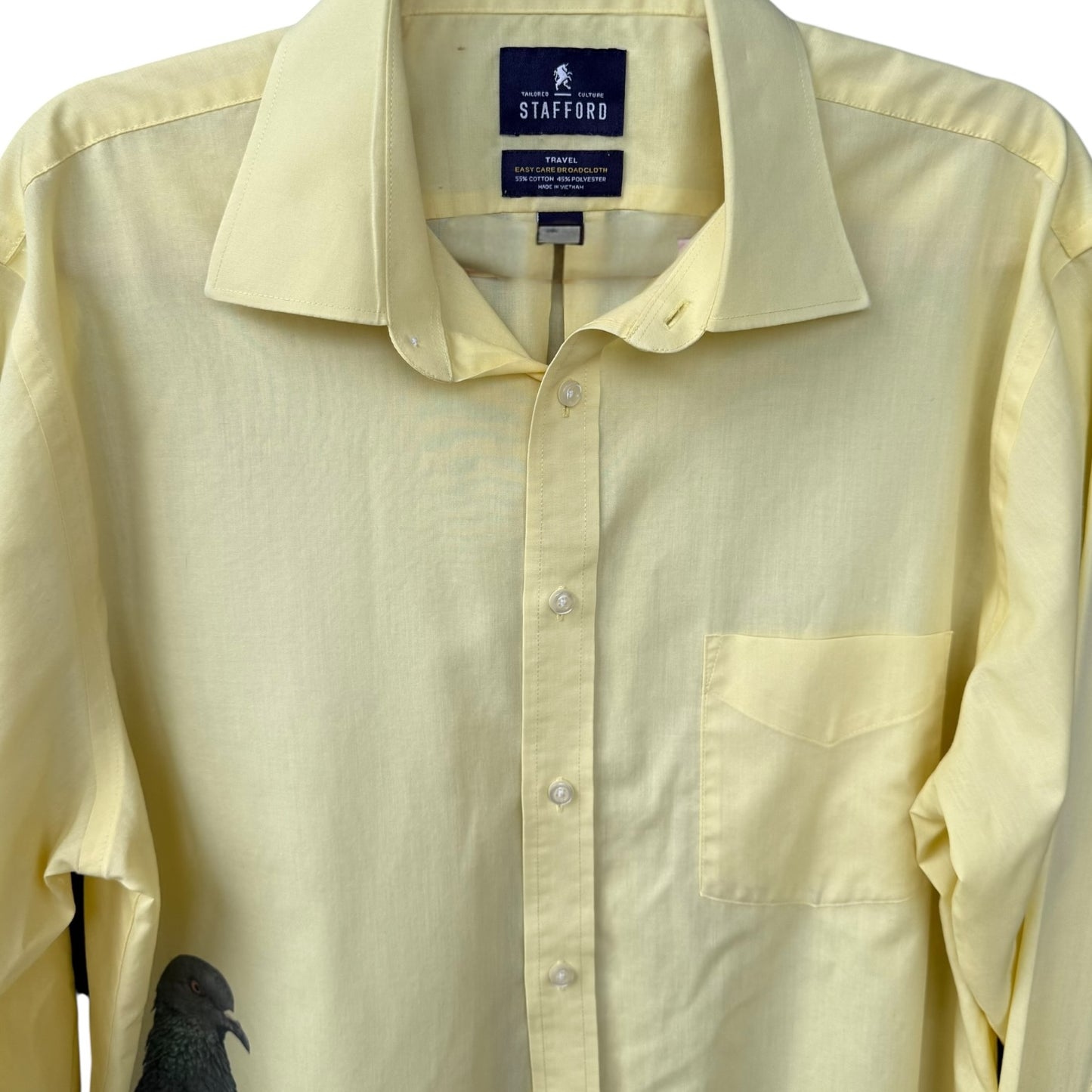 PIGEON PALE YELLOW SHIRT -  MENS L