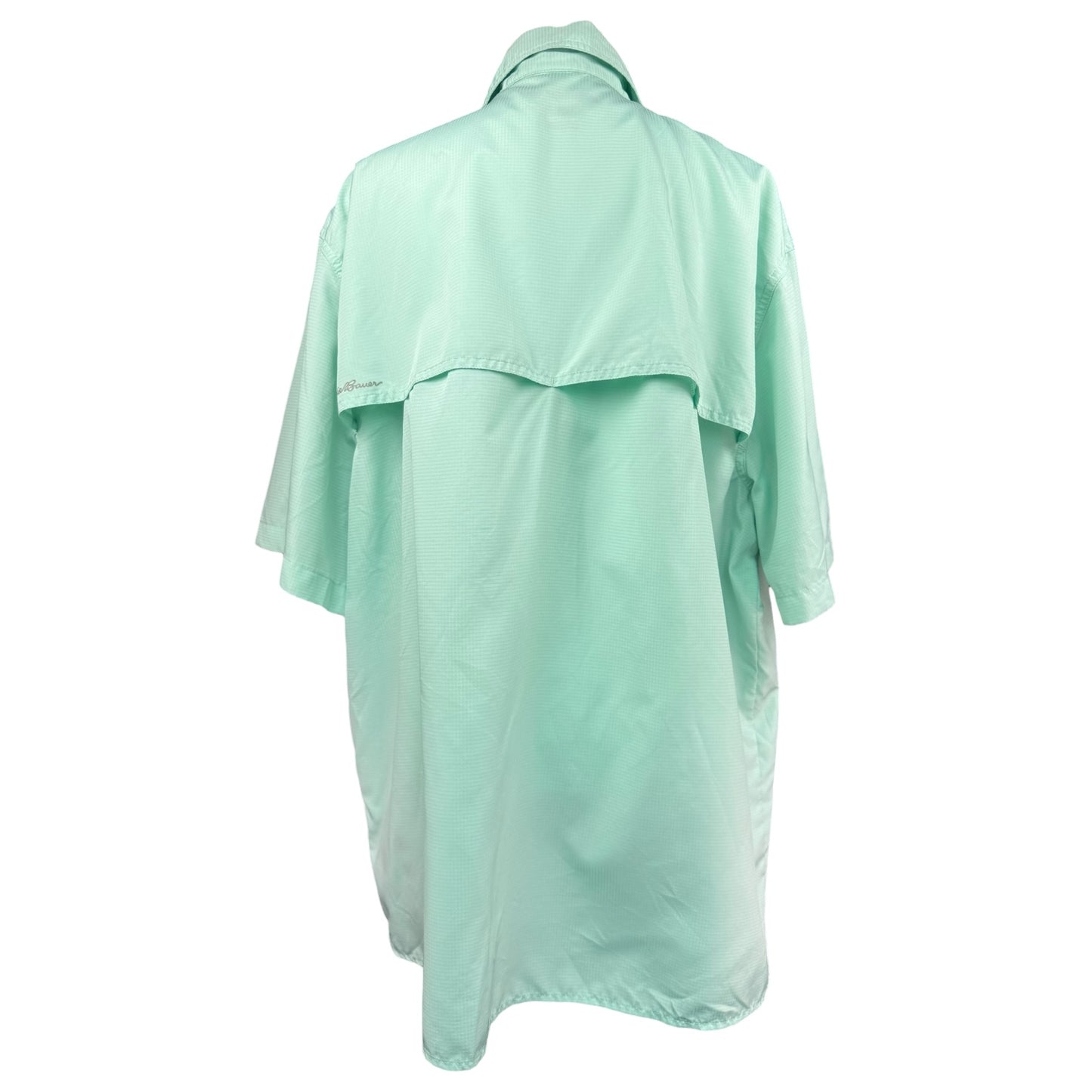 FUNNY SEAFOAM GREEN BUTTON UP - 2XL