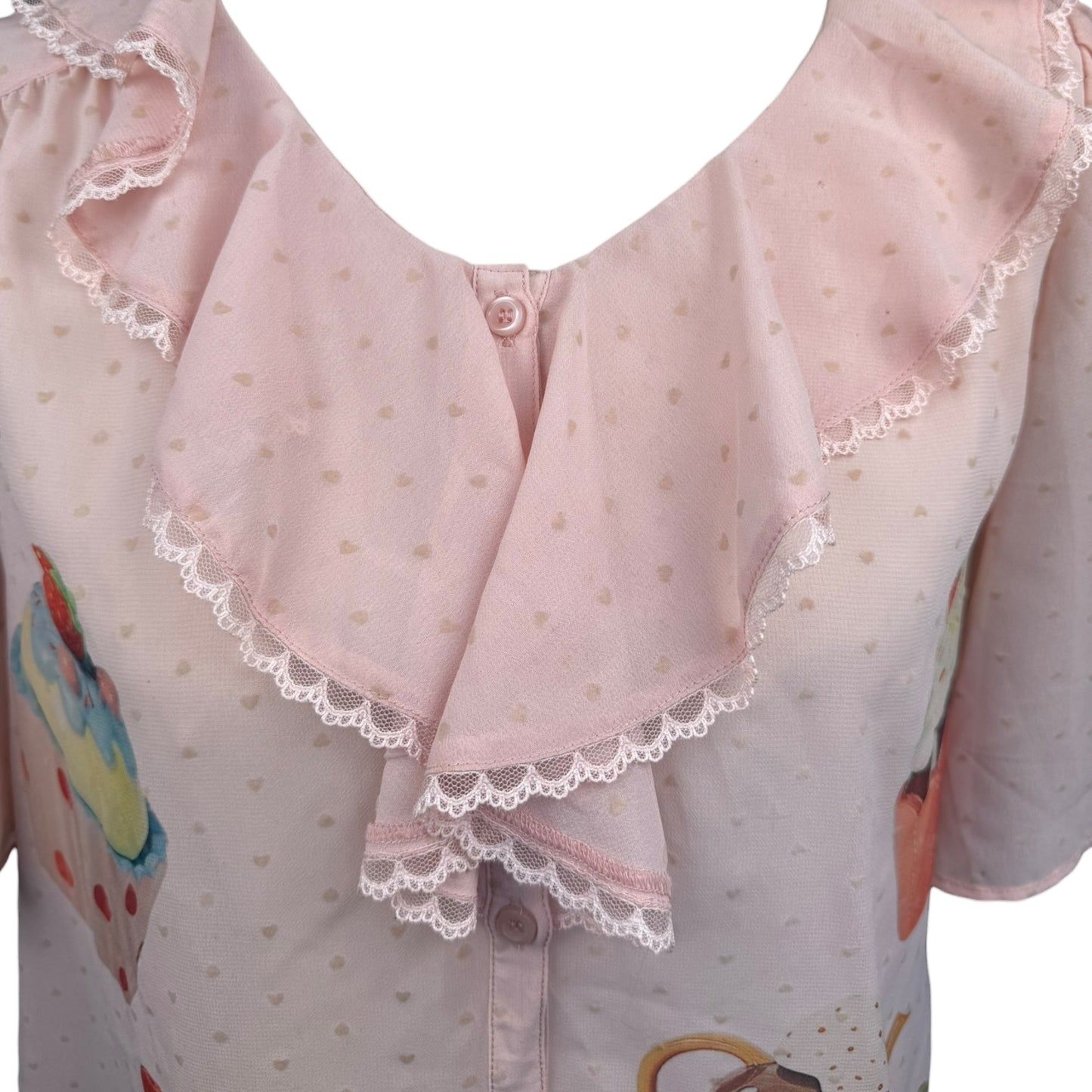 CUPCAKE PINK BLOUSE SAMPLE - M