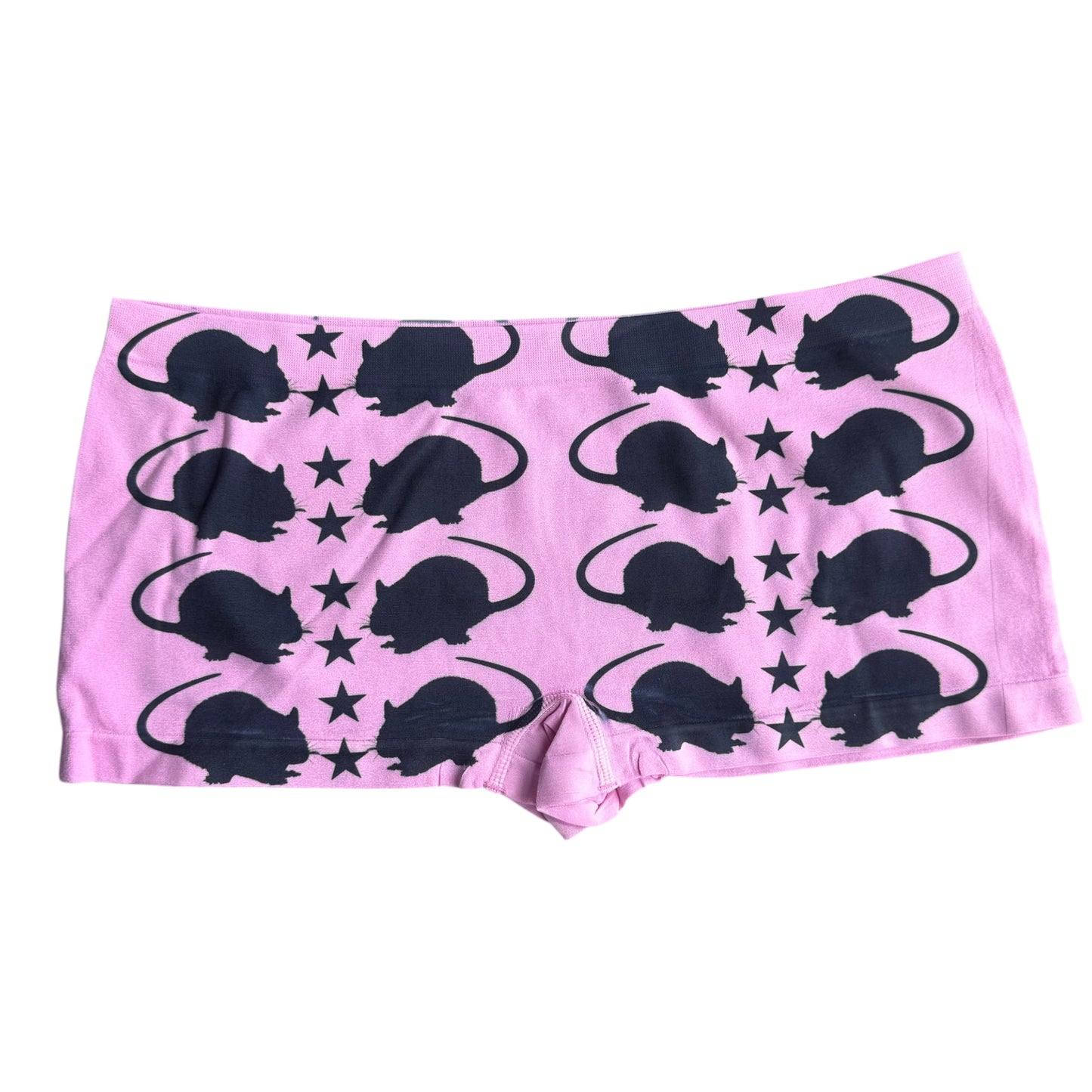 PUNK RAT PINK BOY SHORT UNDIES - M