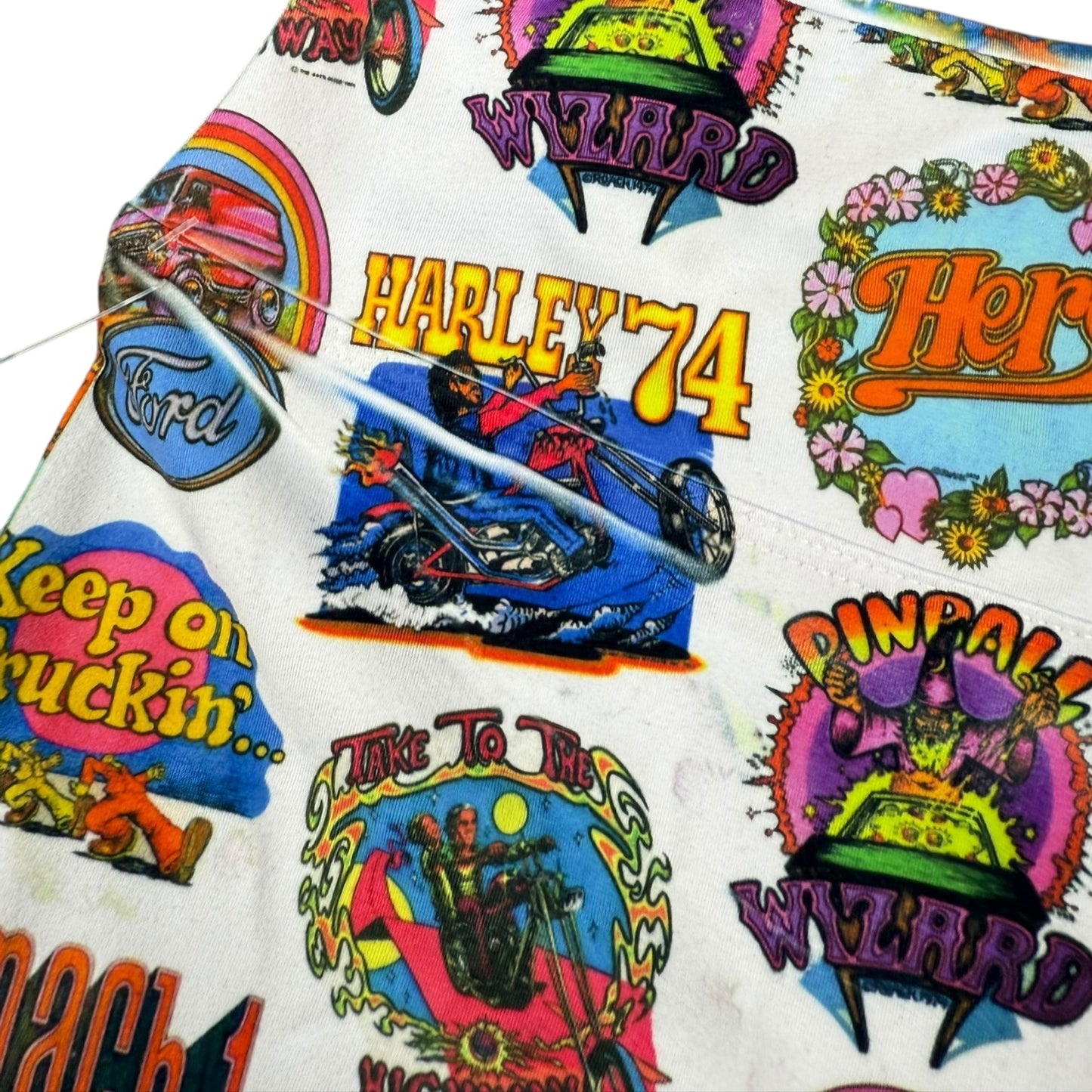 IRON ON YOGA SHORTS SAMPLE - XS