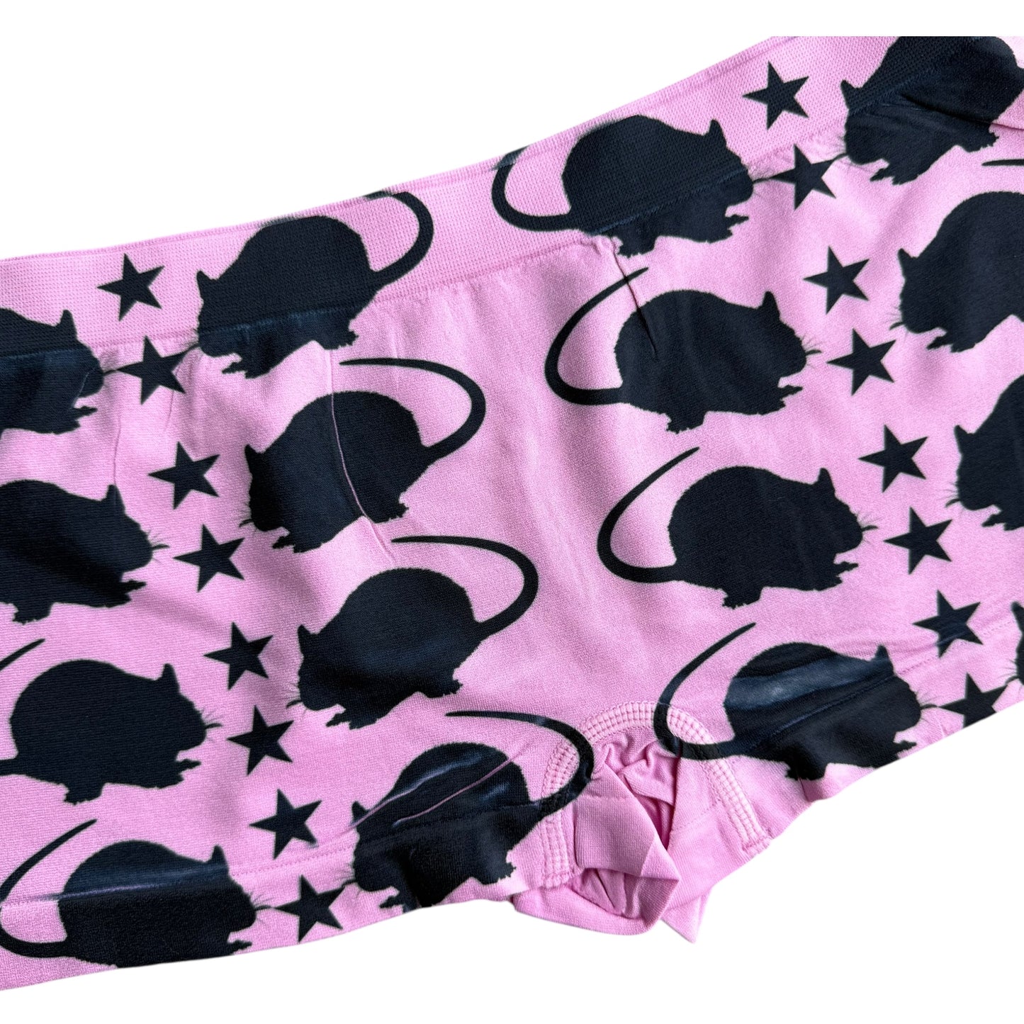 PUNK RAT PINK BOY SHORT UNDIES - XL