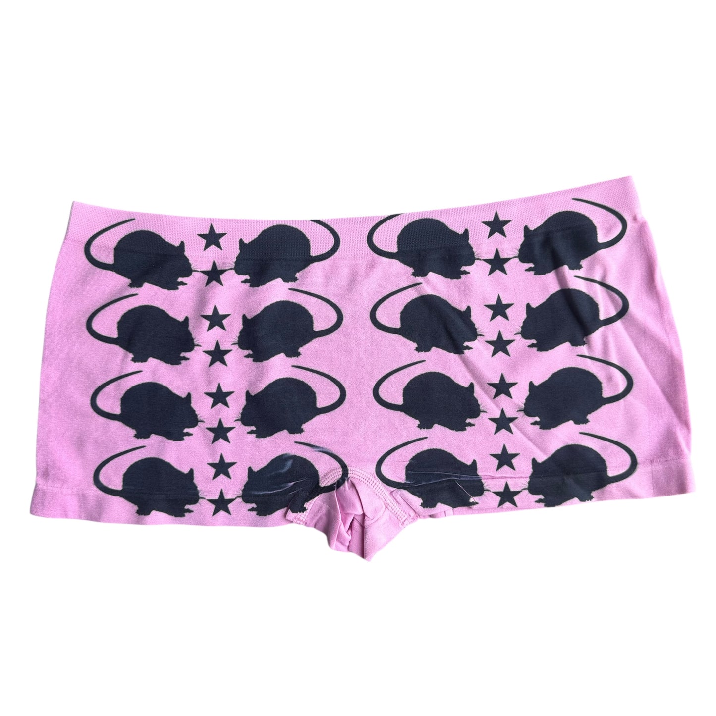 PUNK RAT PINK BOY SHORT UNDIES - M