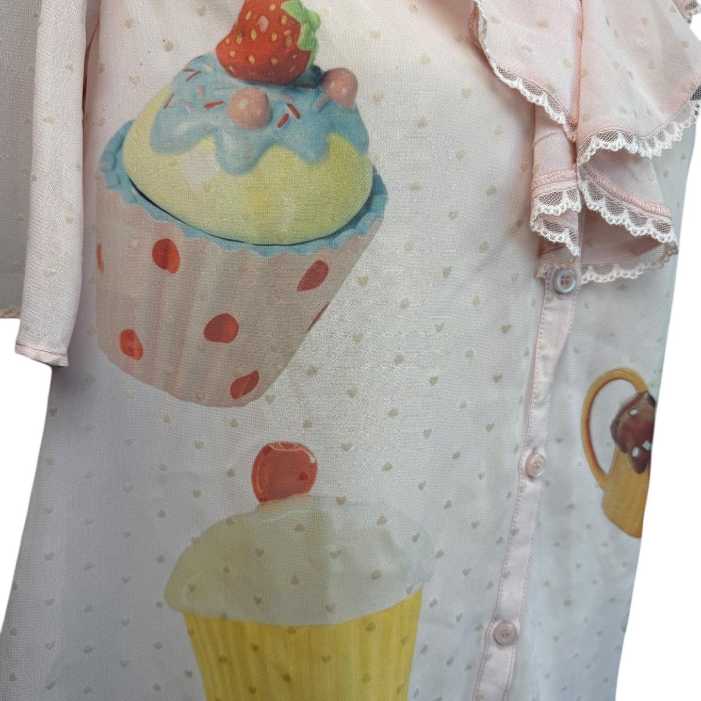 CUPCAKE PINK BLOUSE SAMPLE - M
