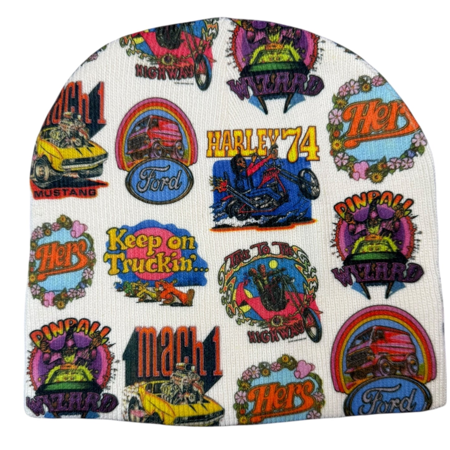 IRON ON BEANIE SAMPLE *READY TO SHIP*